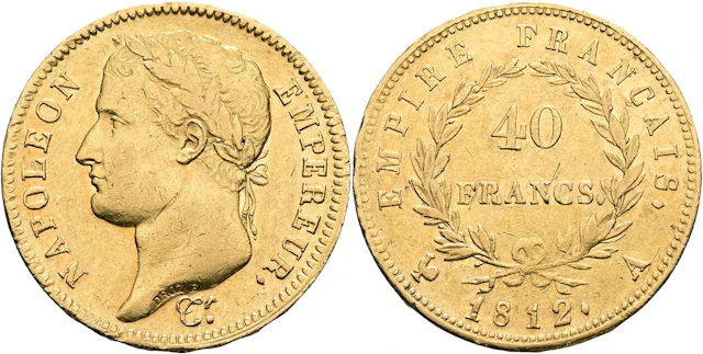 FRANKRIKE / FRANCE. 40 francs 1812