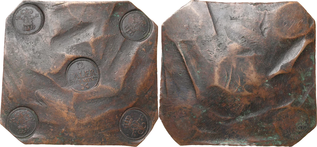 ULRIKA ELEONORA (1718-1720). AVESTA. 2 daler SM 1720
