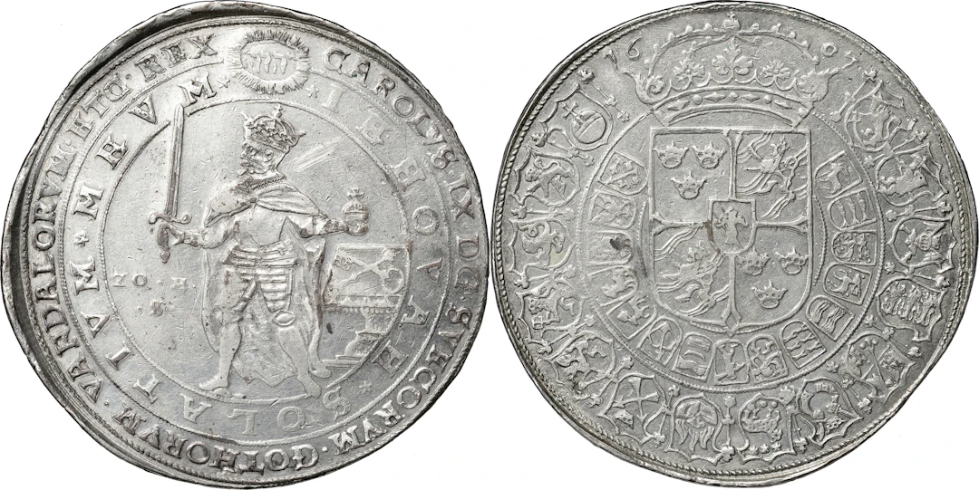 KARL IX (1604-1611). STOCKHOLM. 20 mark 1607