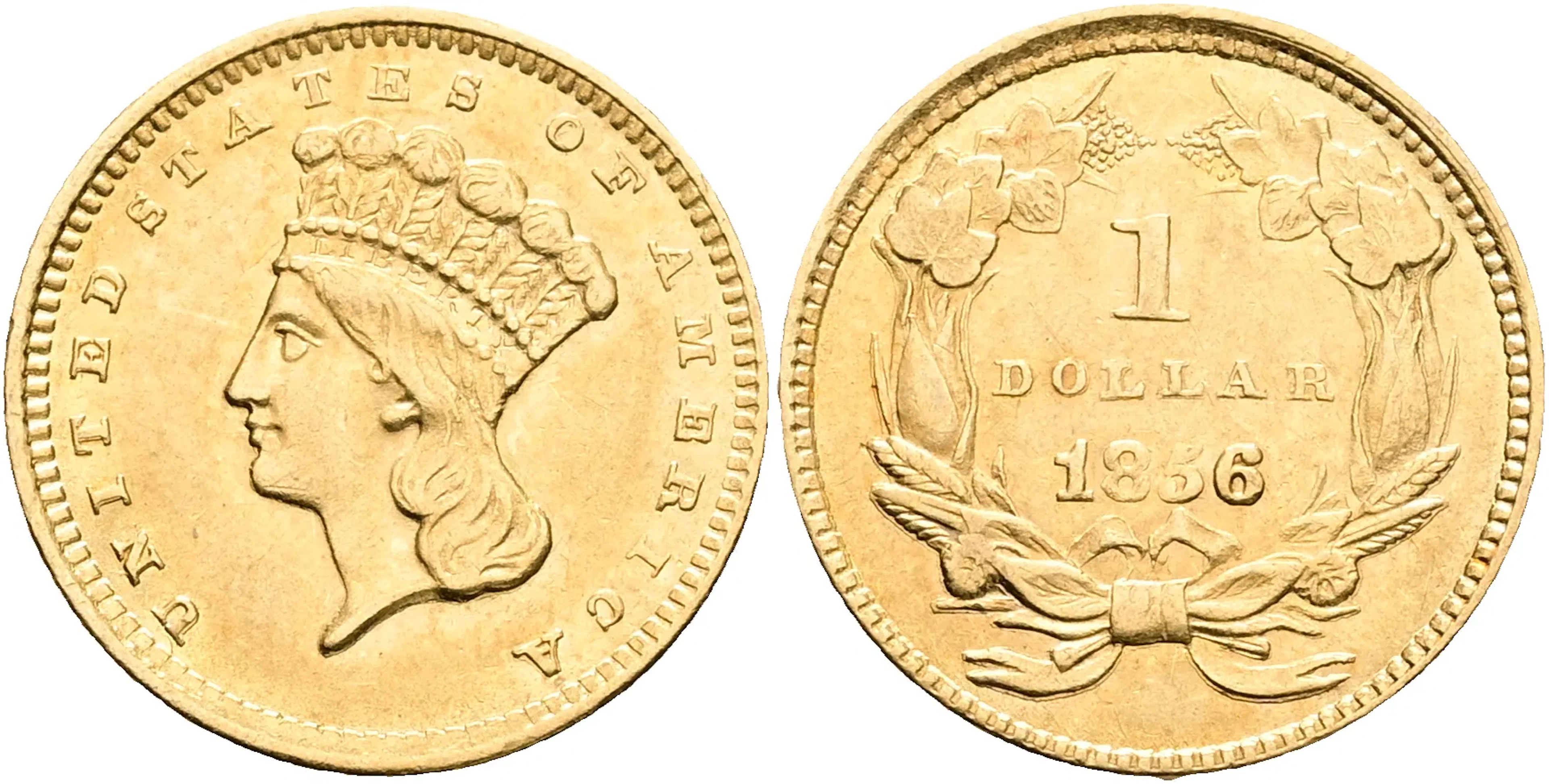USA. Dollar 1856