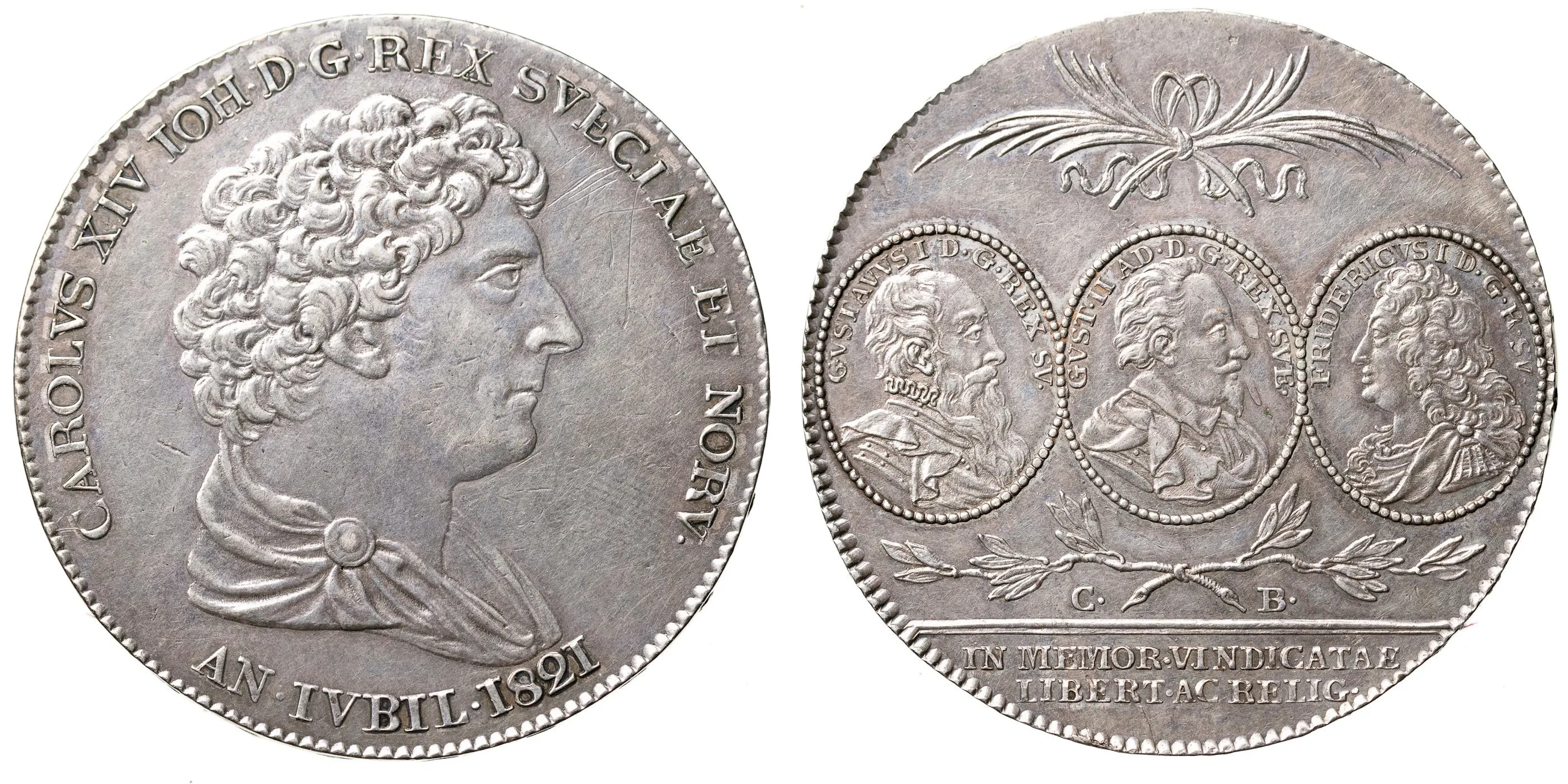 KARL XIV JOHAN (1818-1844). Riksdaler 1821