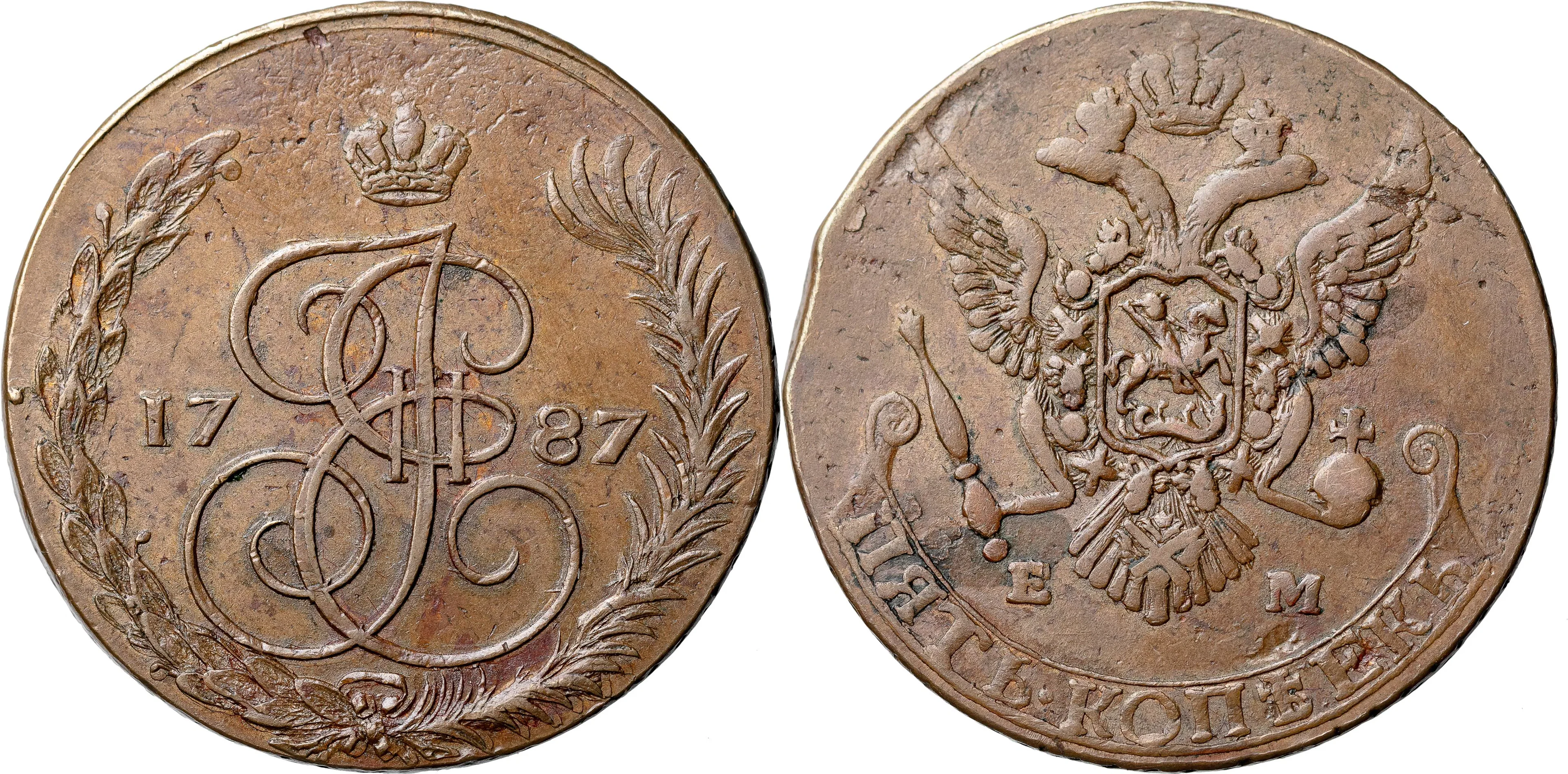 GUSTAV III (1771-1792). AVESTA. 5 kopek 1787