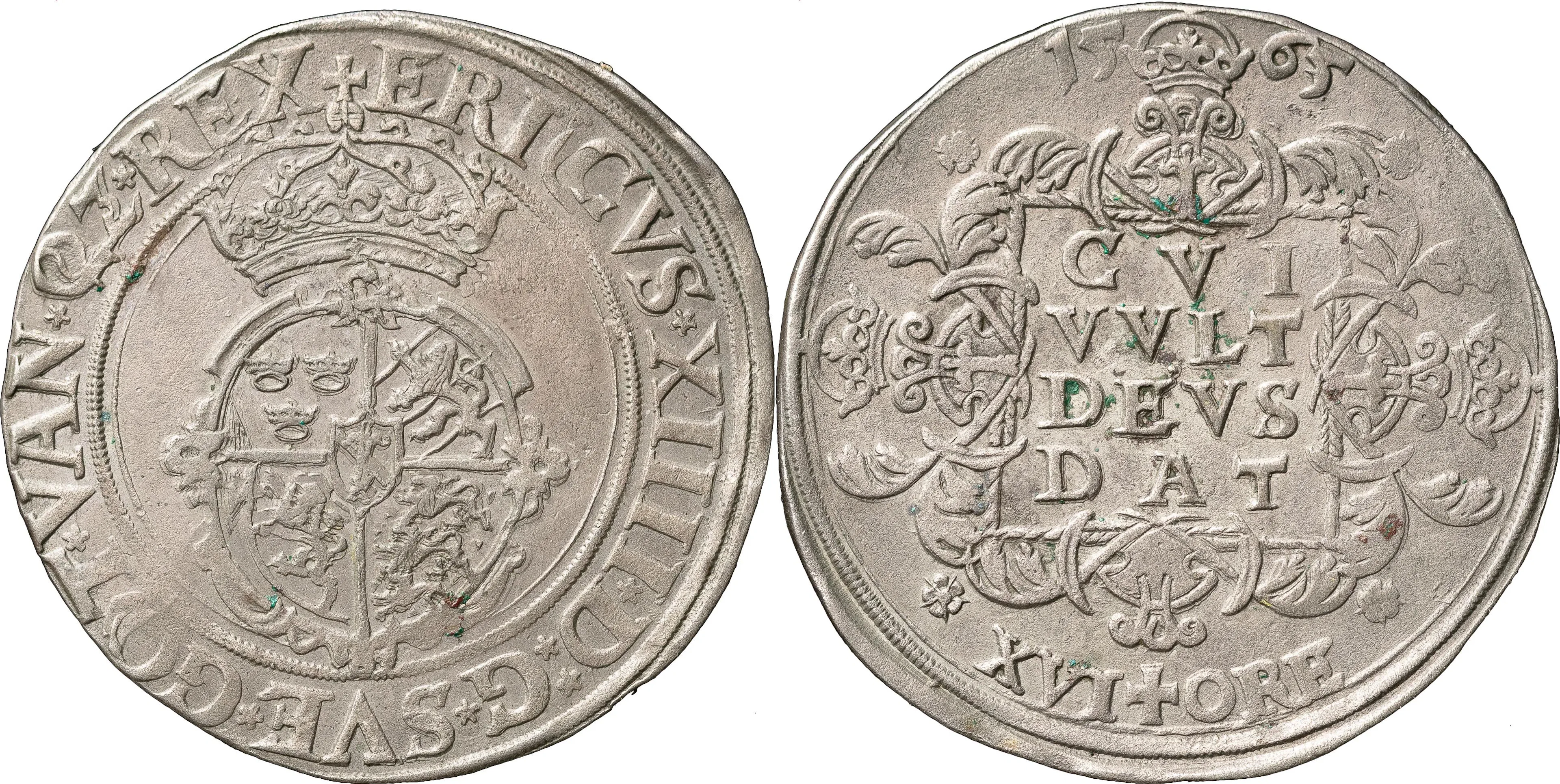 ERIK XIV (1560-1568). STOCKHOLM. 16 öre (2 mark) 1565