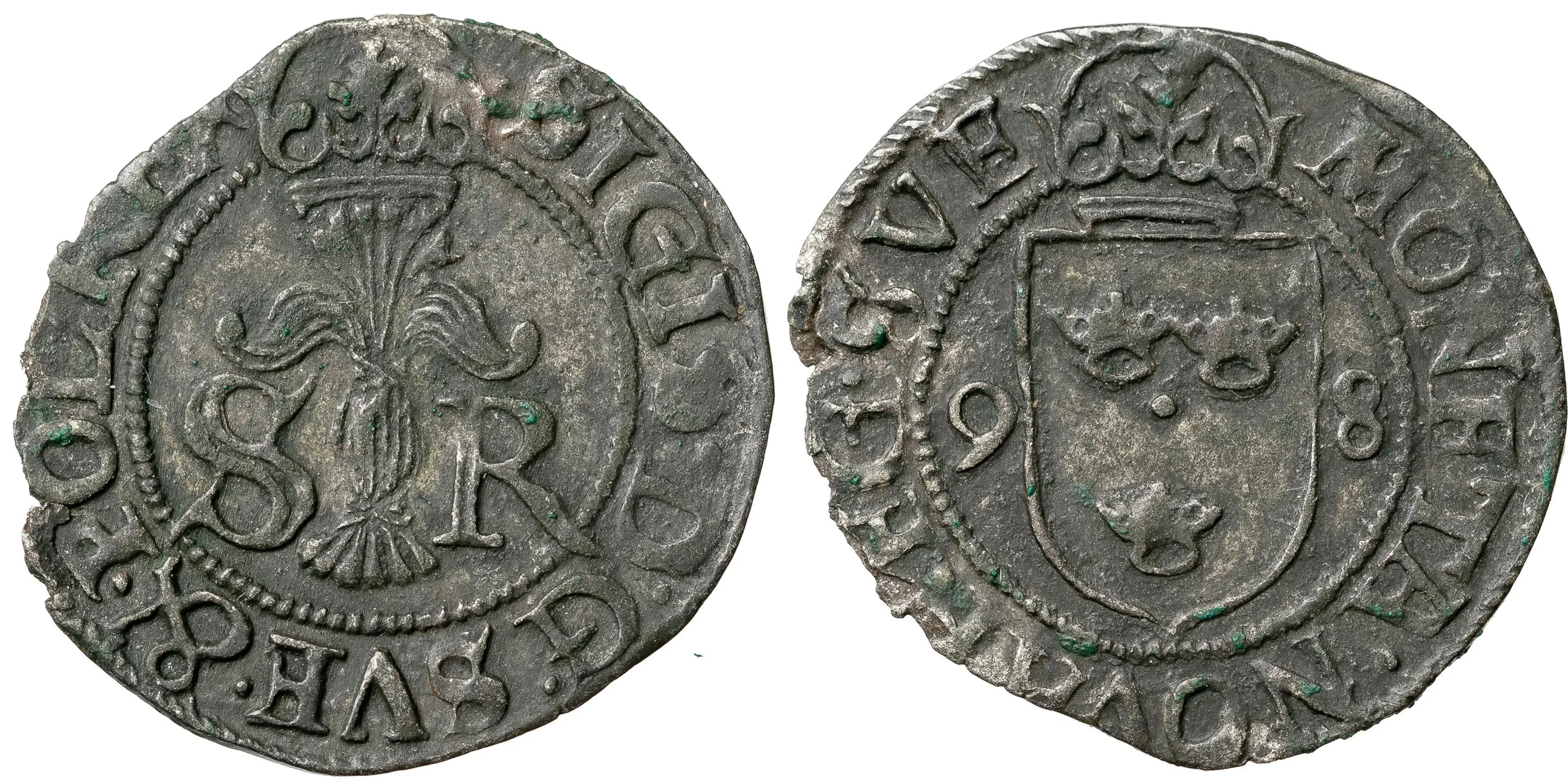 SIGISMUND (1592-1599). 1/2 öre 1598