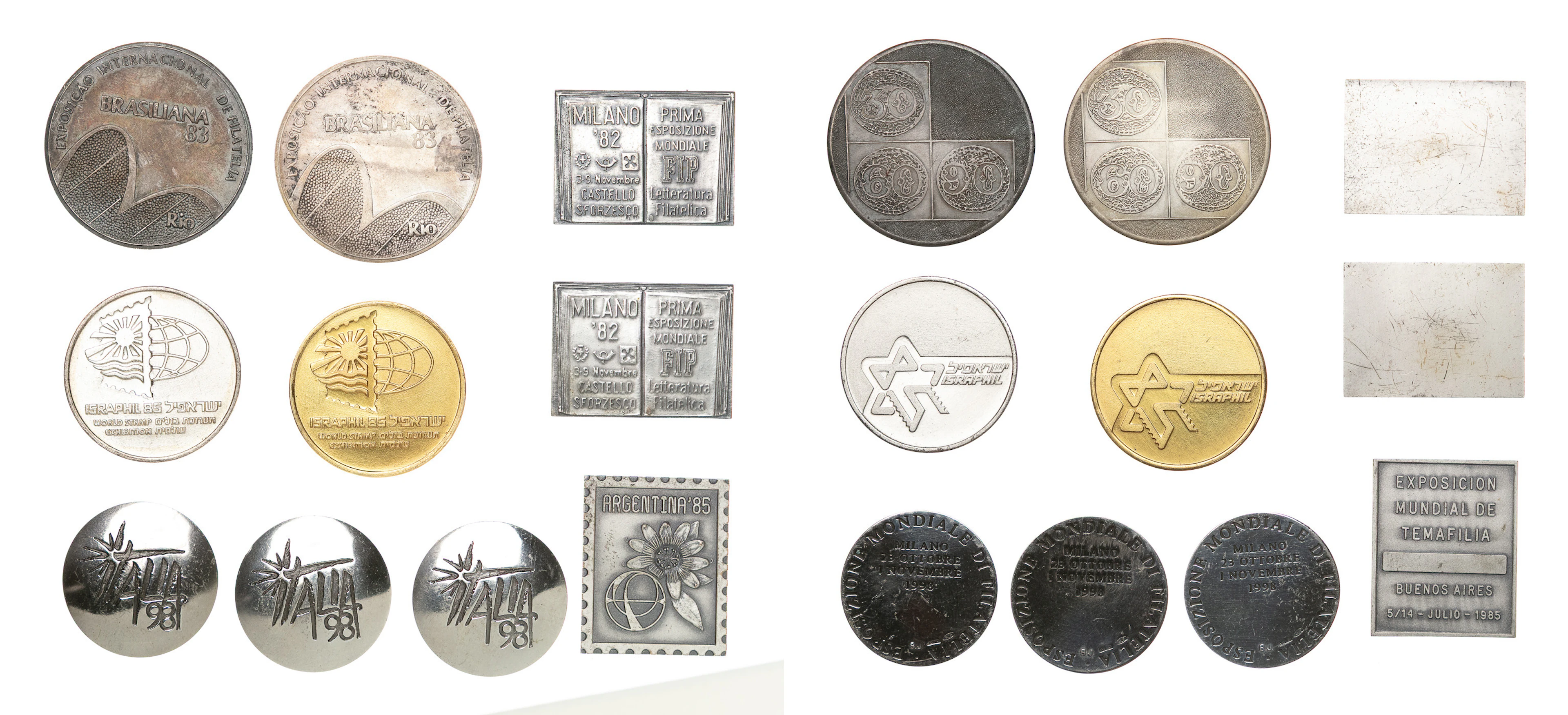 Internationell frimärksutställningar, Lot of 10.