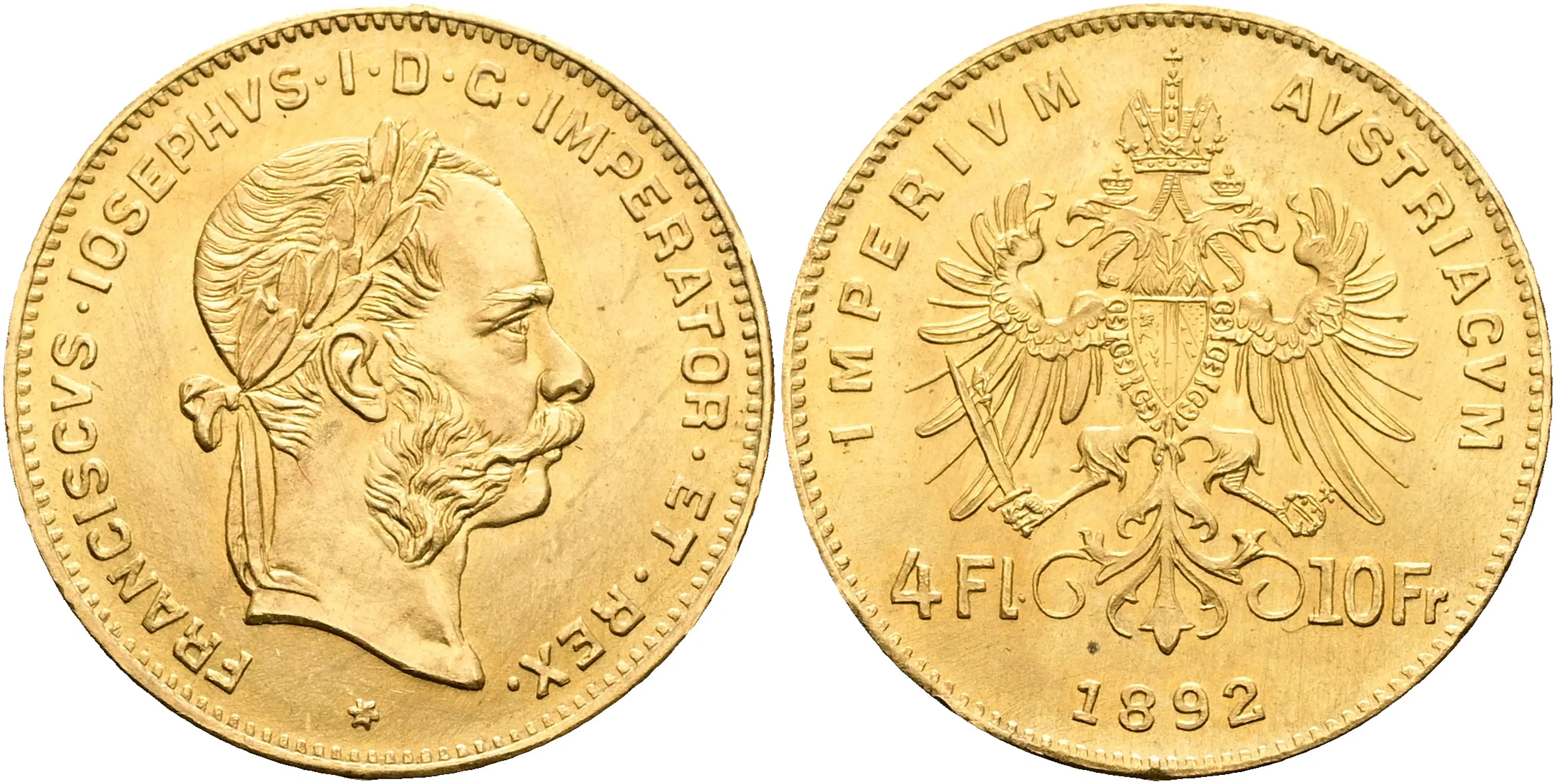 ÖSTERRIKE / AUSTRIA. 4 floriner 1892