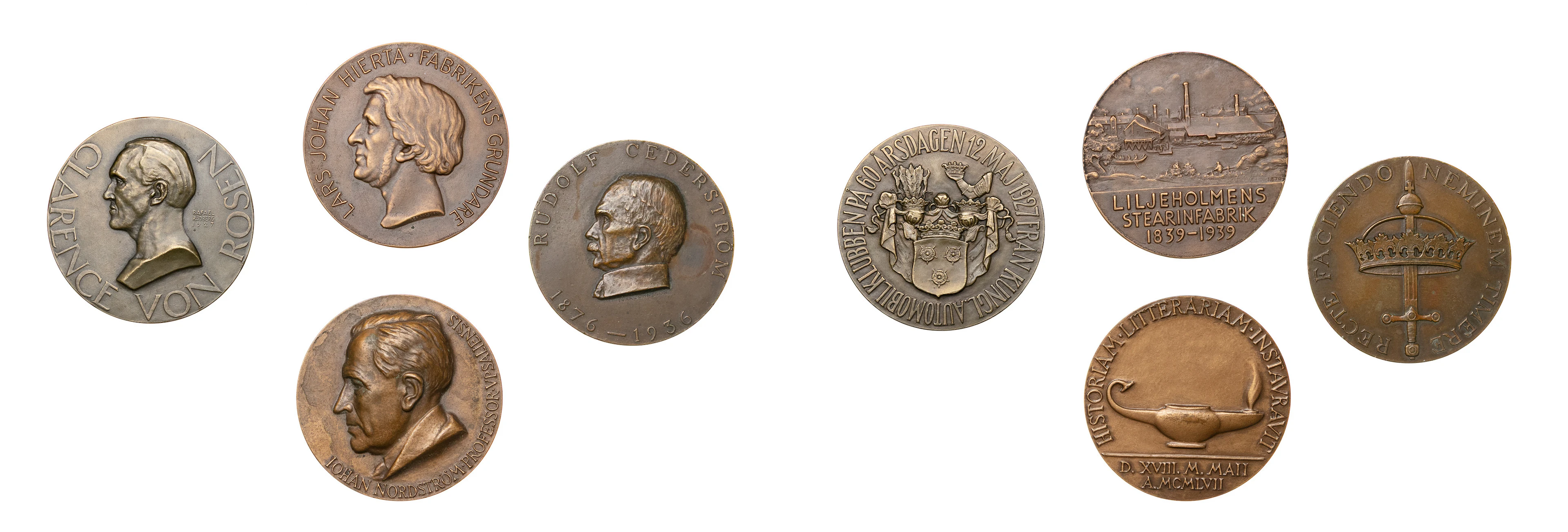 Samling svenska personmedaljer, Lot of 4.