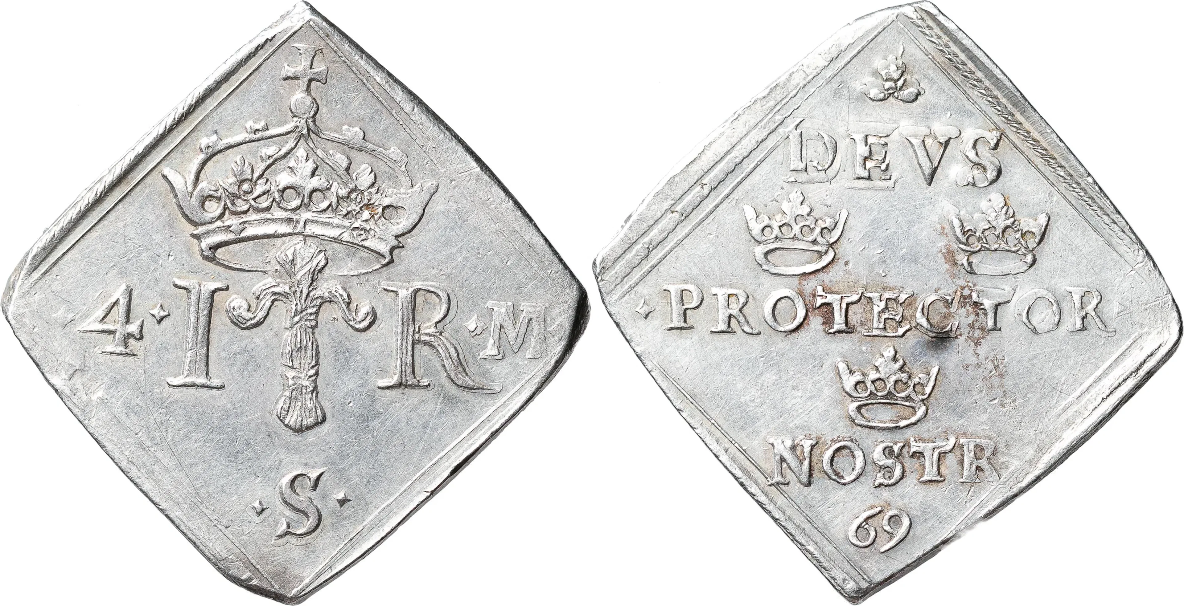 JOHAN III (1568-1592). STOCKHOLM. 4 mark 1569