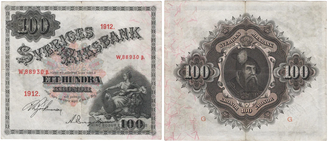 100 kronor 1912. W,88930p