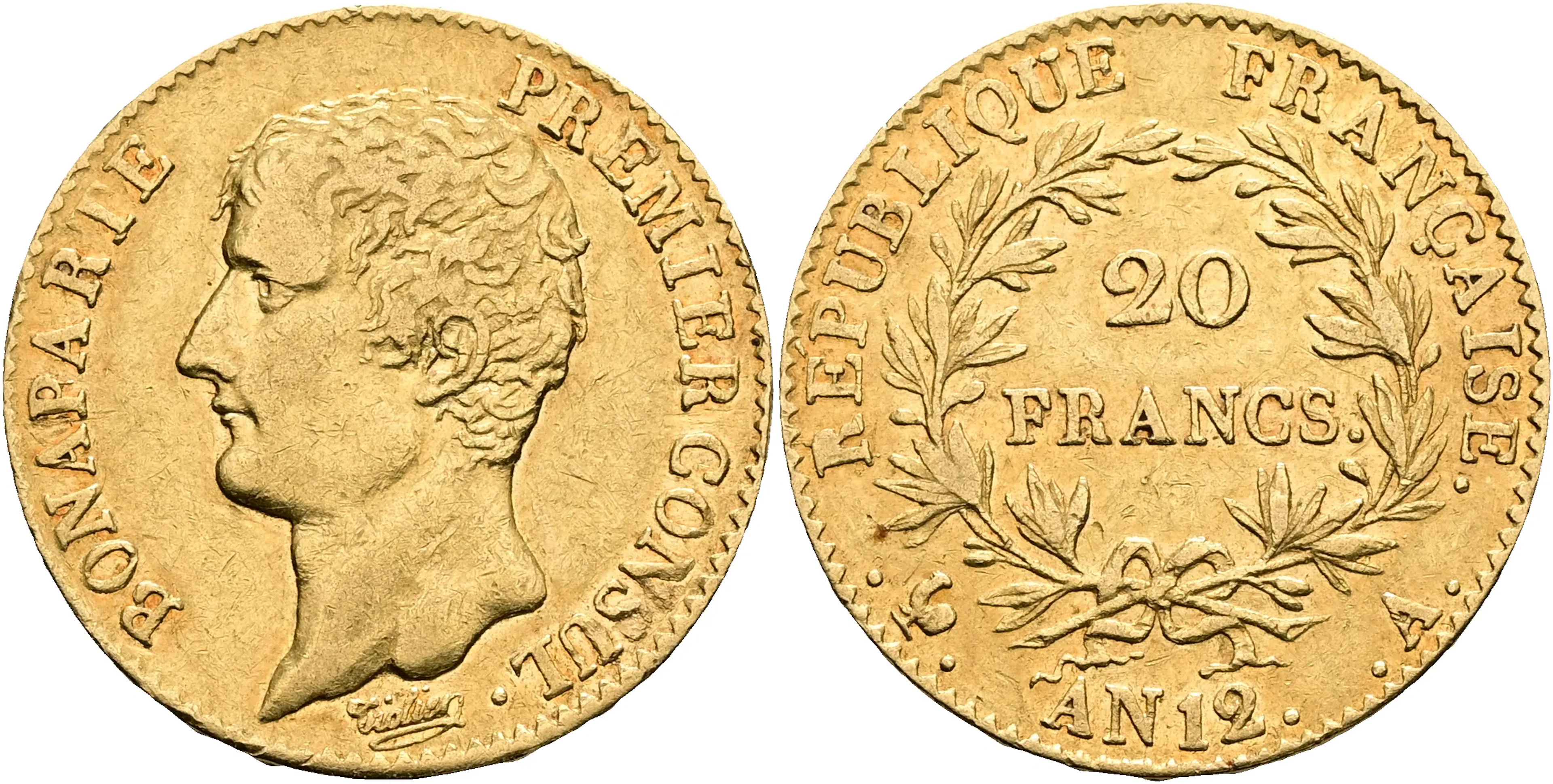 FRANKRIKE / FRANCE. 20 francs An 12