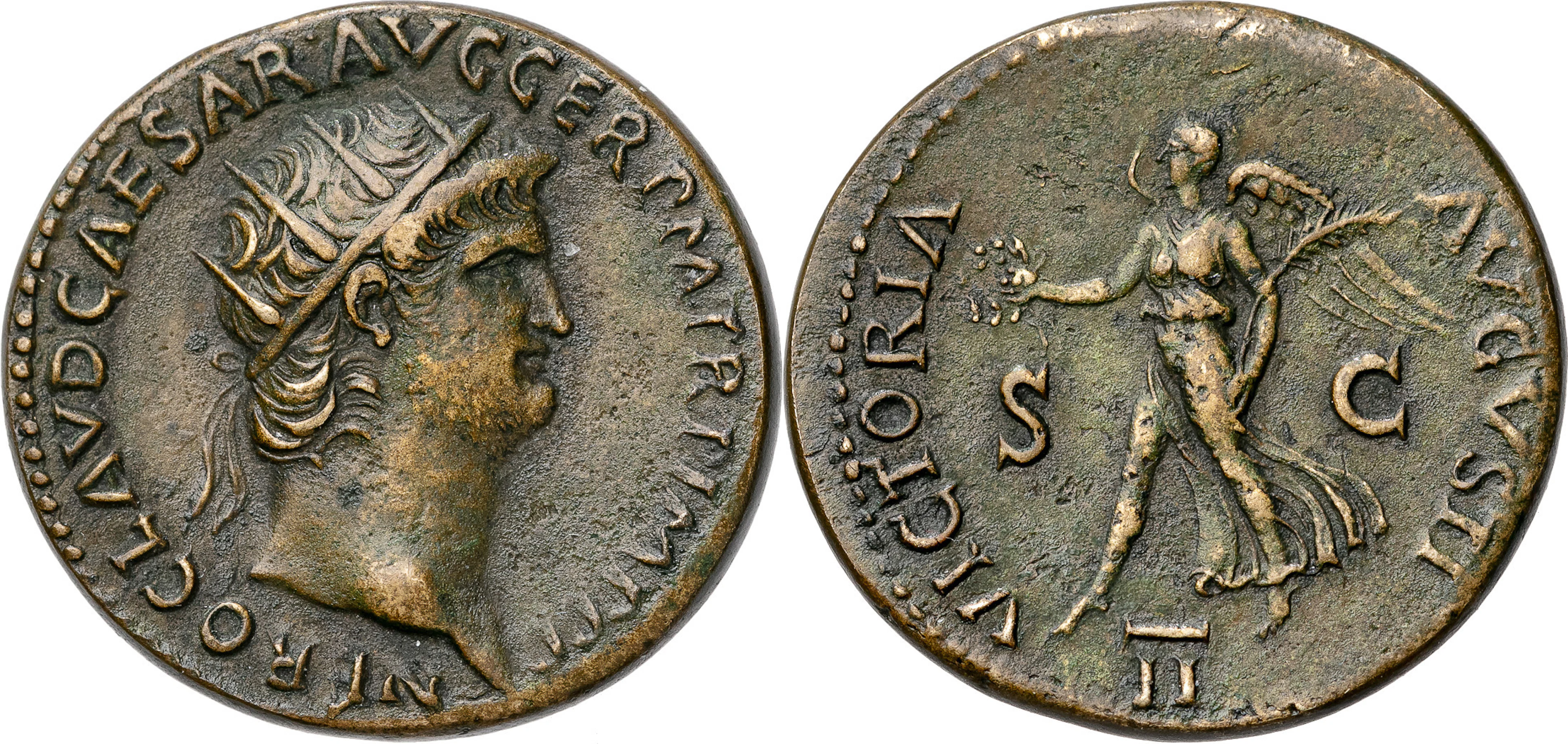 ROMERSKA MYNT / ROMAN COINS - Kejsardömet / Roman Empire. NERO (A.D.