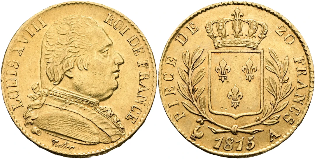 FRANKRIKE / FRANCE. 20 francs 1815
