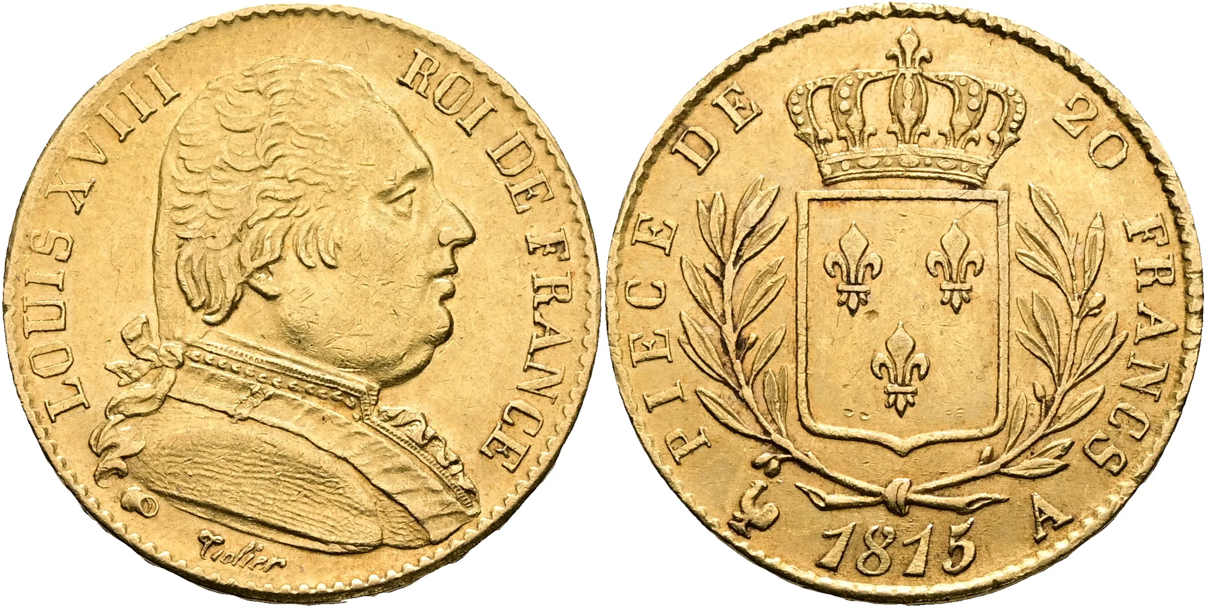 FRANKRIKE / FRANCE. 20 francs 1815