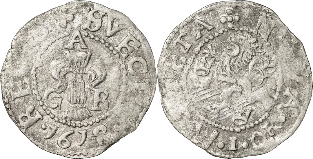 GUSTAV II ADOLF (1611-1632). SÖDERKÖPING? Öre 1618