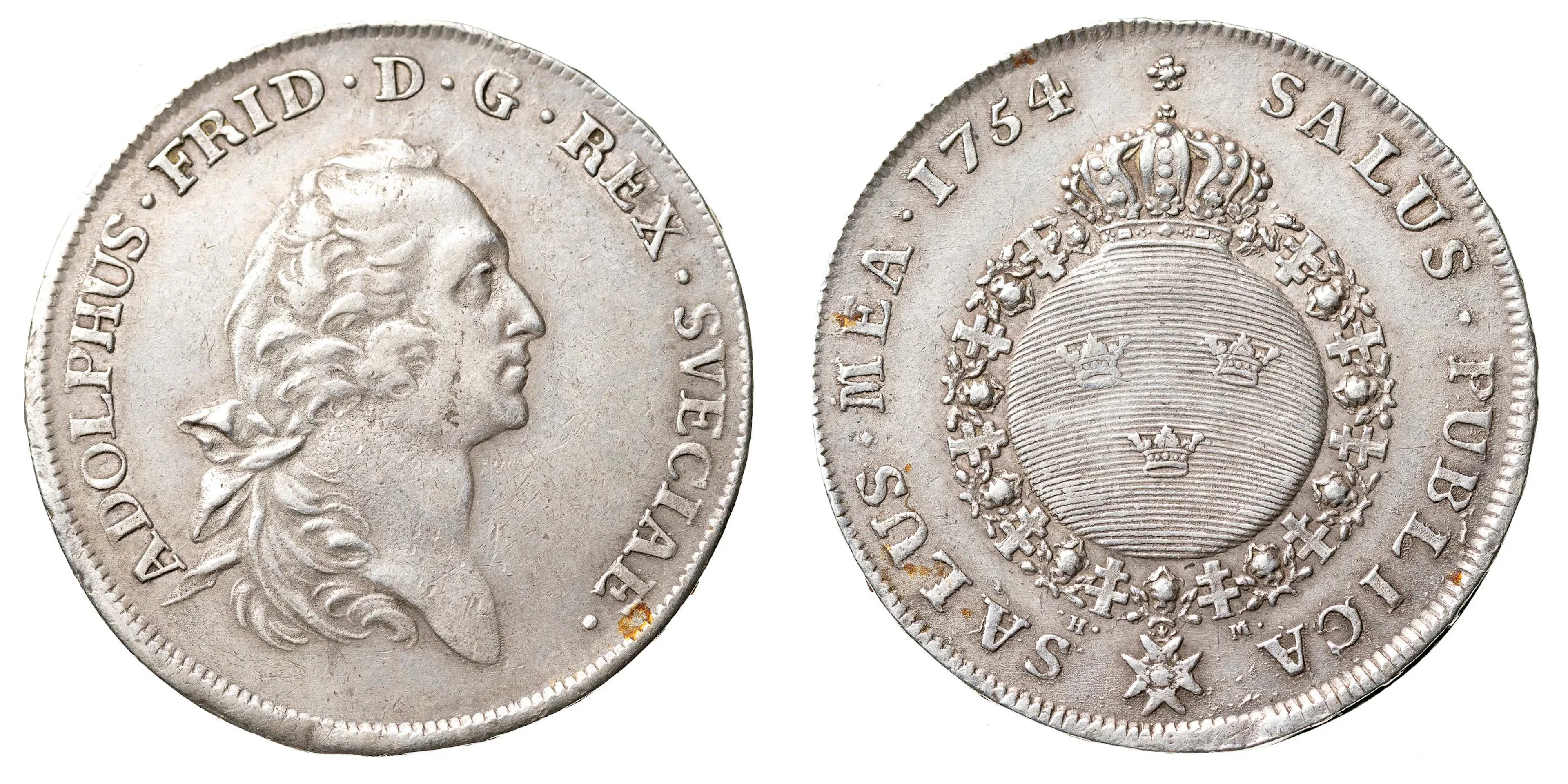 ADOLF FREDRIK (1751-1771). Riksdaler 1754