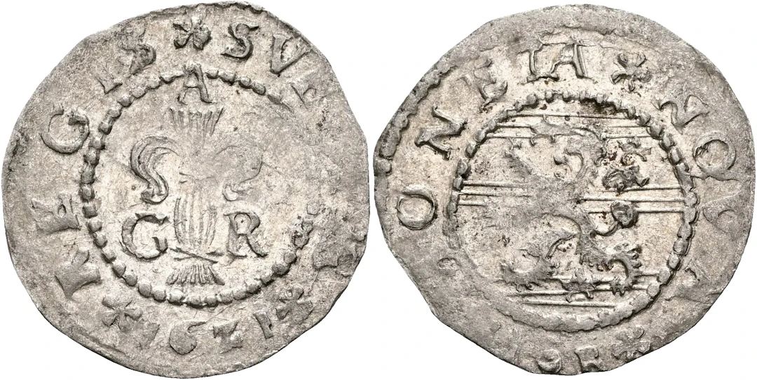 GUSTAV II ADOLF (1611-1632). Öre 1621