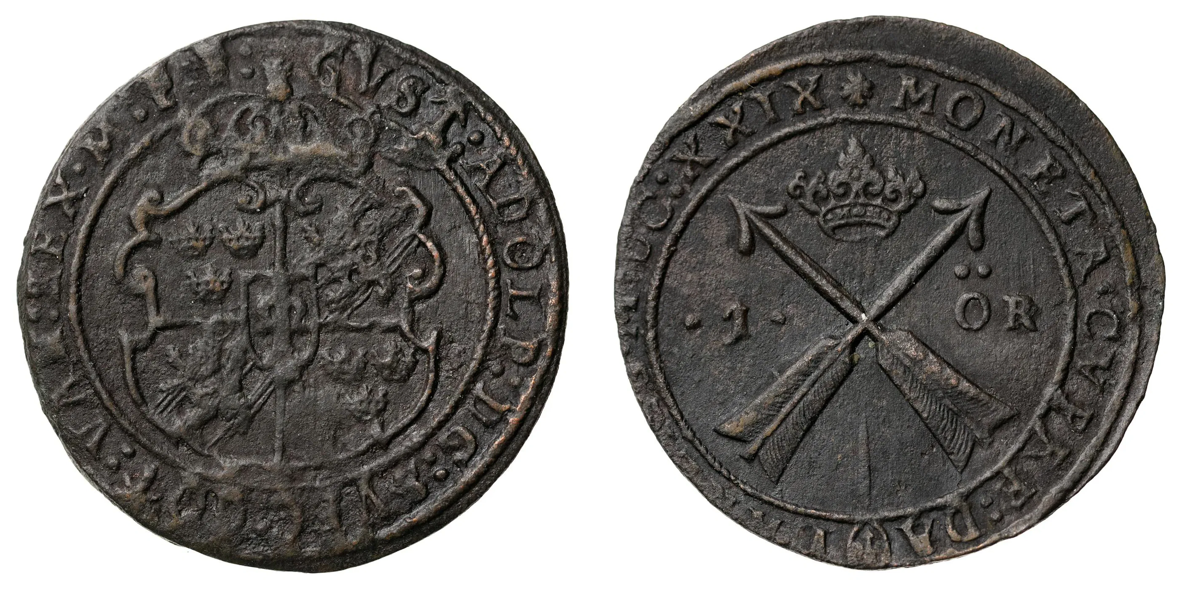 GUSTAV II ADOLF (1611-1632). Öre 1629