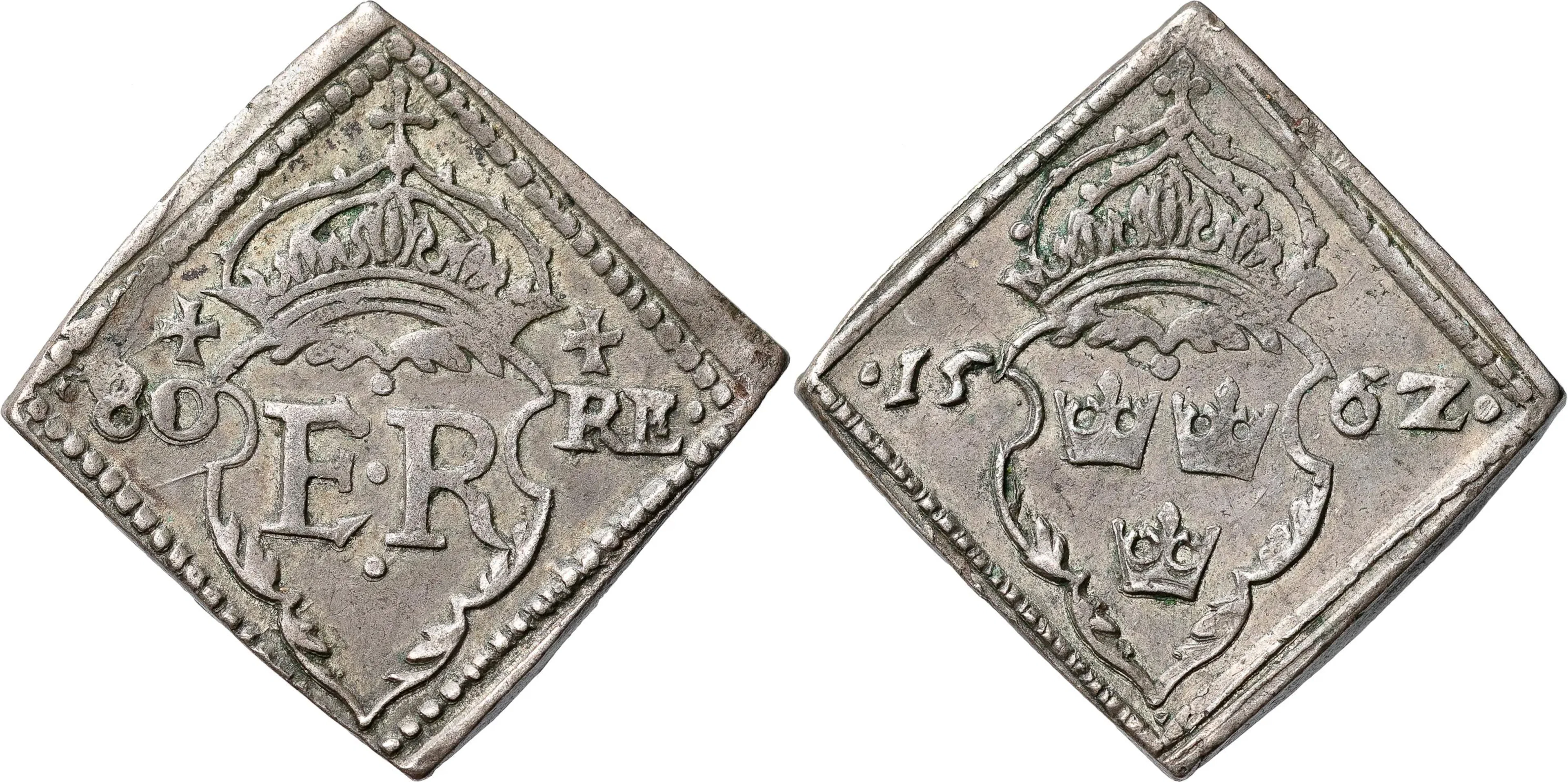 ERIK XIV (1560-1568). STOCKHOLM. 8 öre 1562