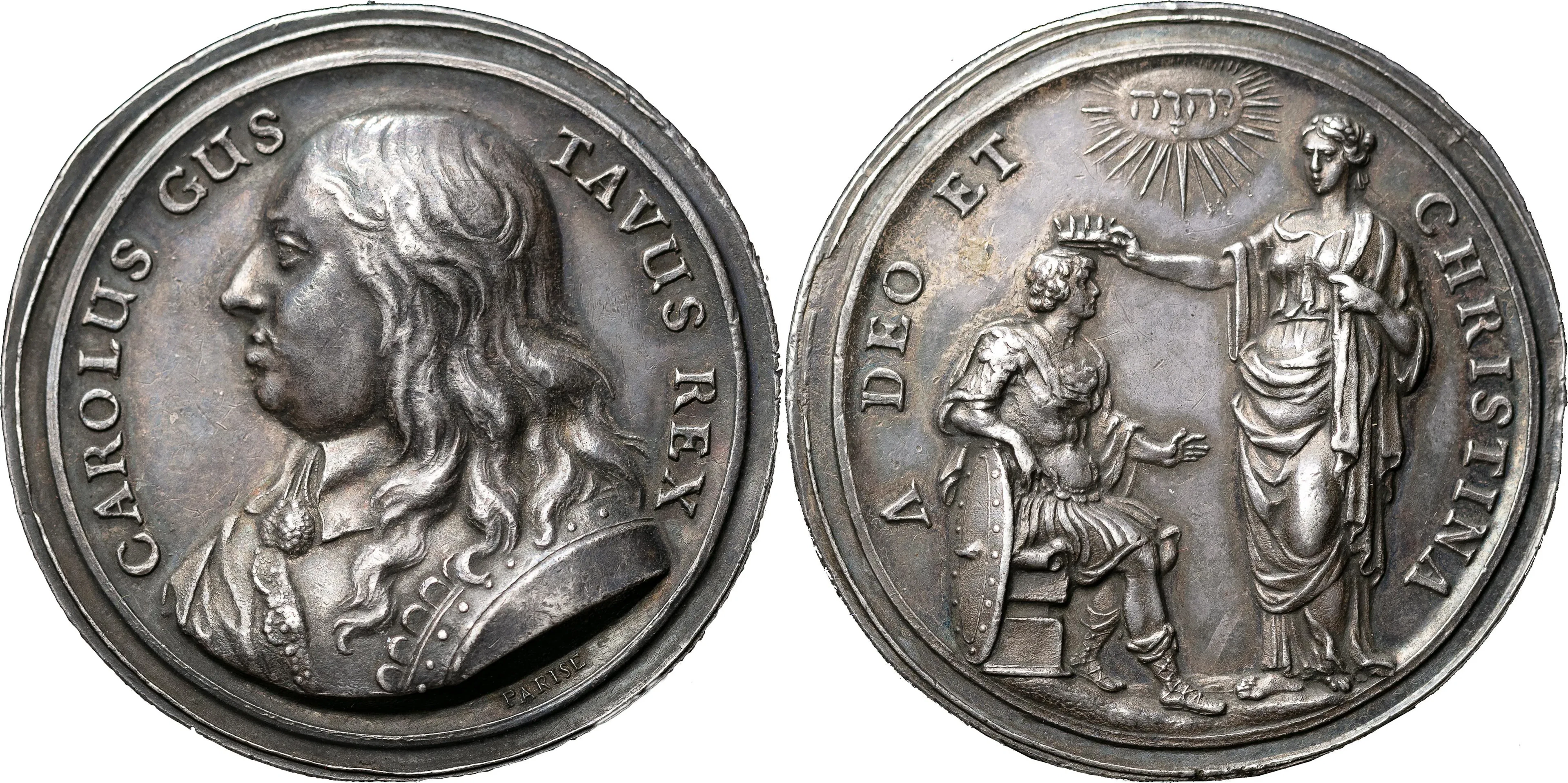 KARL X GUSTAV (1654-1660). Kröningen i Uppsala domkyrka 1654. Av J