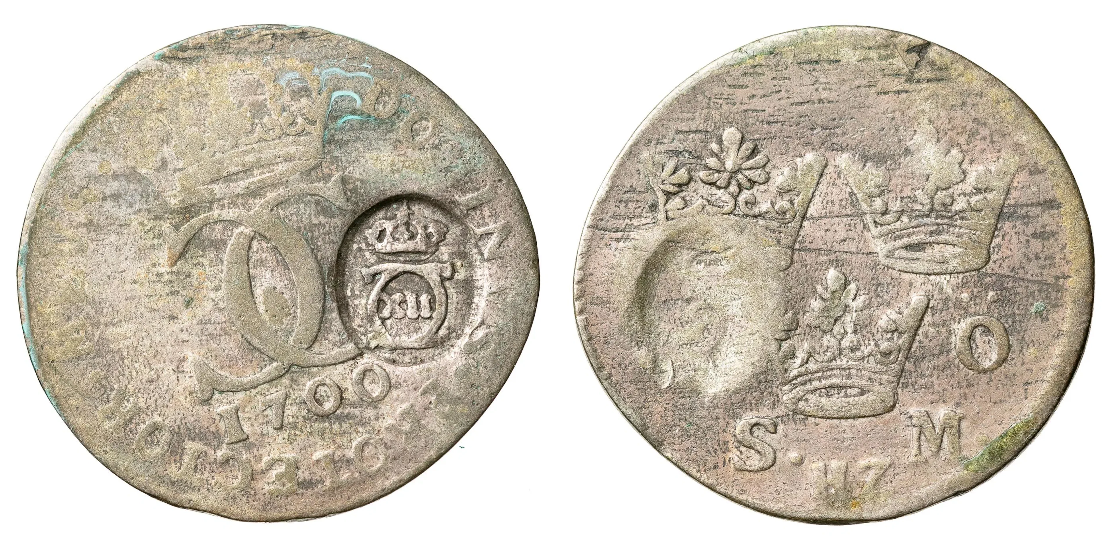 KARL XII (1697-1718). 5 öre 1700