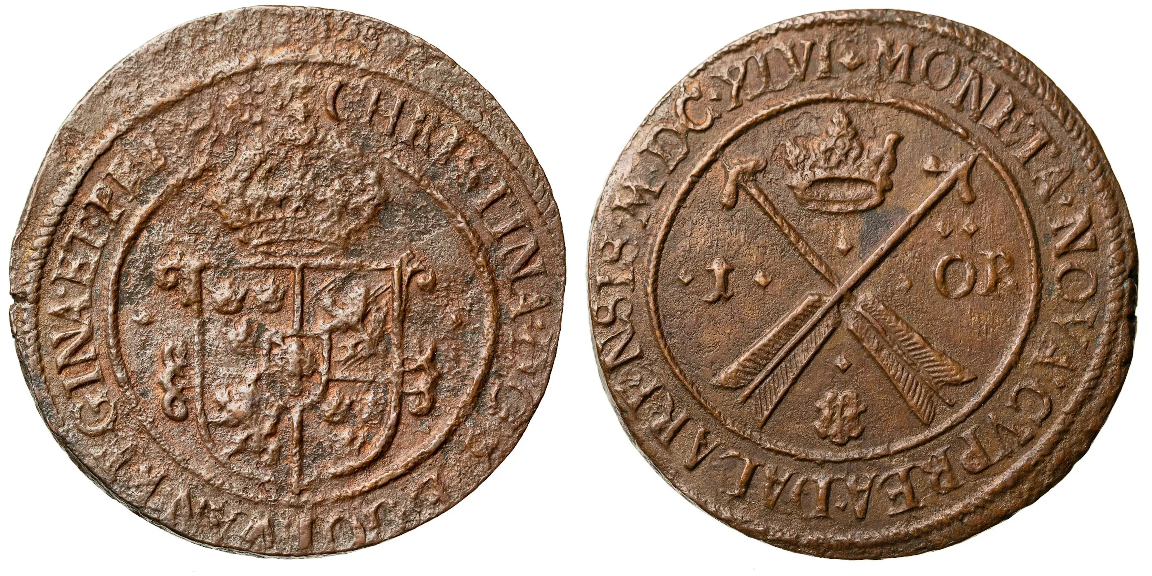 KRISTINA (1632-1654). Öre 1646