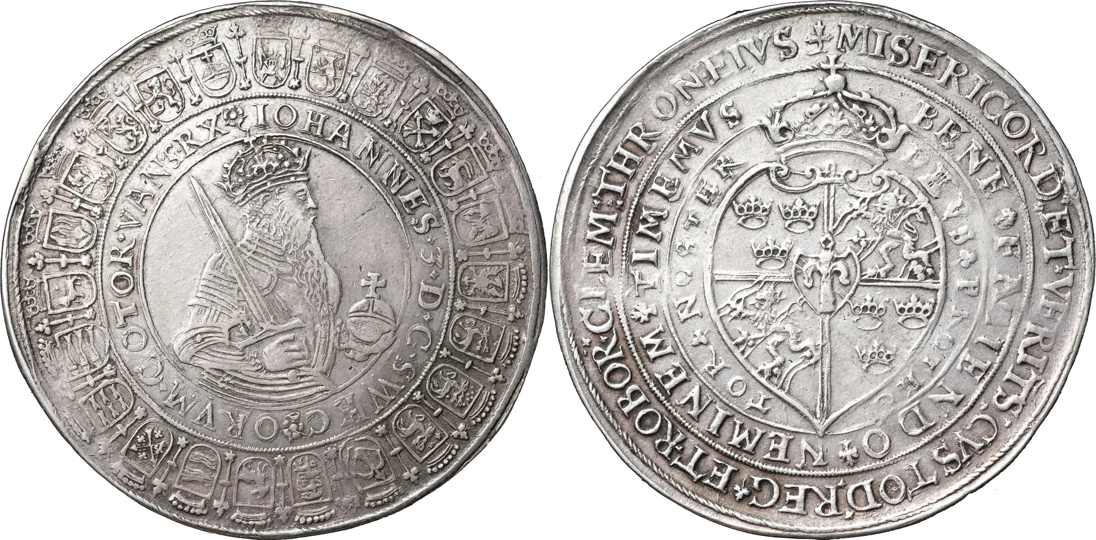 JOHAN III (1568-1592). STOCKHOLM. 2 daler utan årtal
