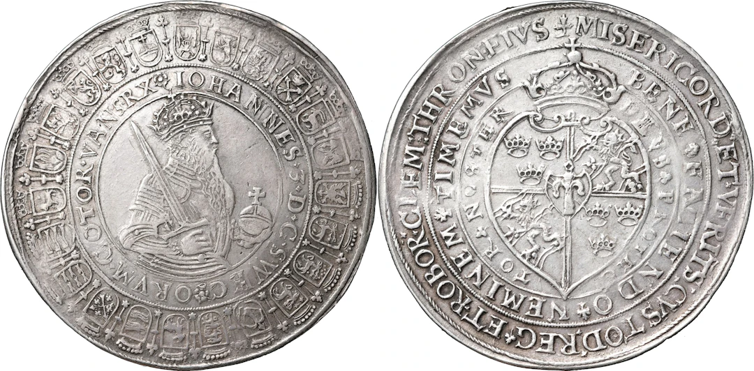 JOHAN III (1568-1592). STOCKHOLM. 2 daler utan årtal