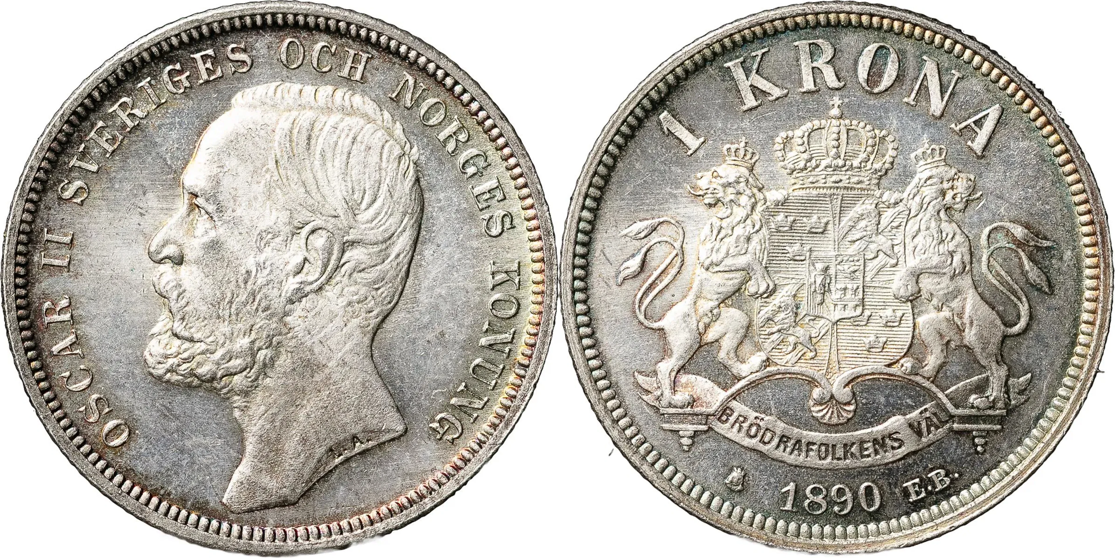 OSKAR II (1872-1907). Krona 1890. SM 73