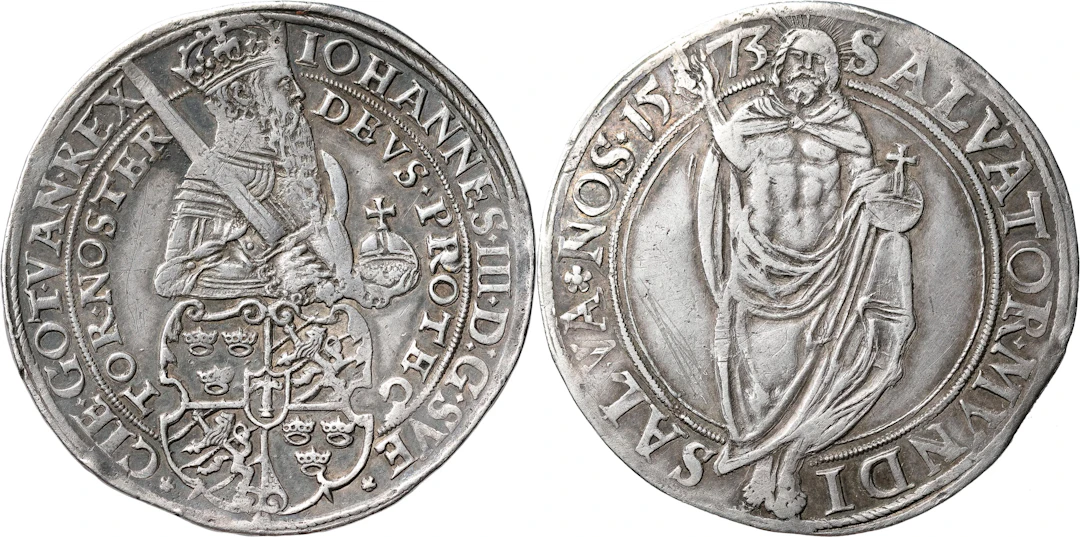 JOHAN III (1568-1592). STOCKHOLM. Daler 1573