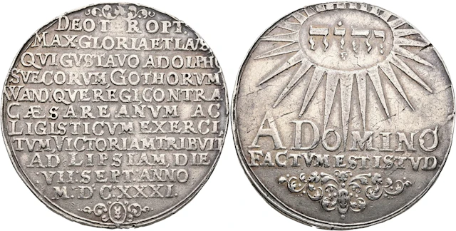 GUSTAV II ADOLF (1611-1632). Taler 1632