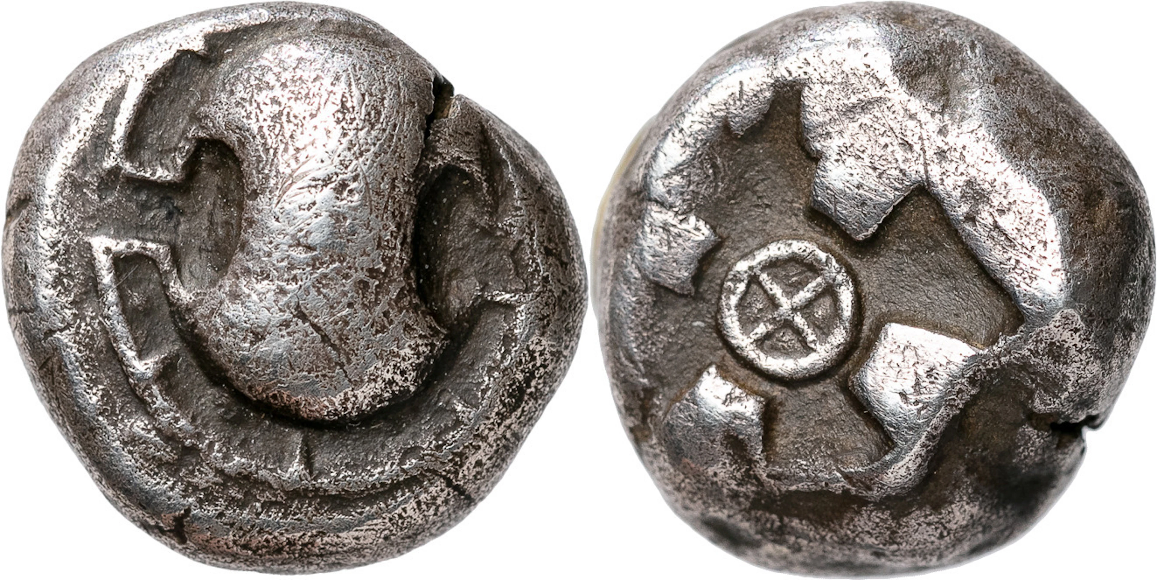 GREKISKA MYNT / GREEK COINS. BOEOTIA. THEBES (500-480 B.C.). AR stater