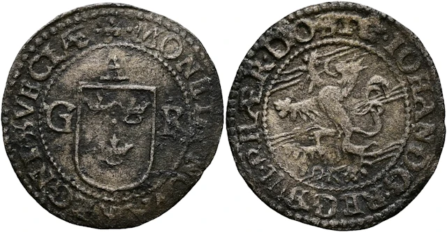 JOHAN, HERTIG AV ÖSTERGÖTLAND (1606-1618). Öre u.å.