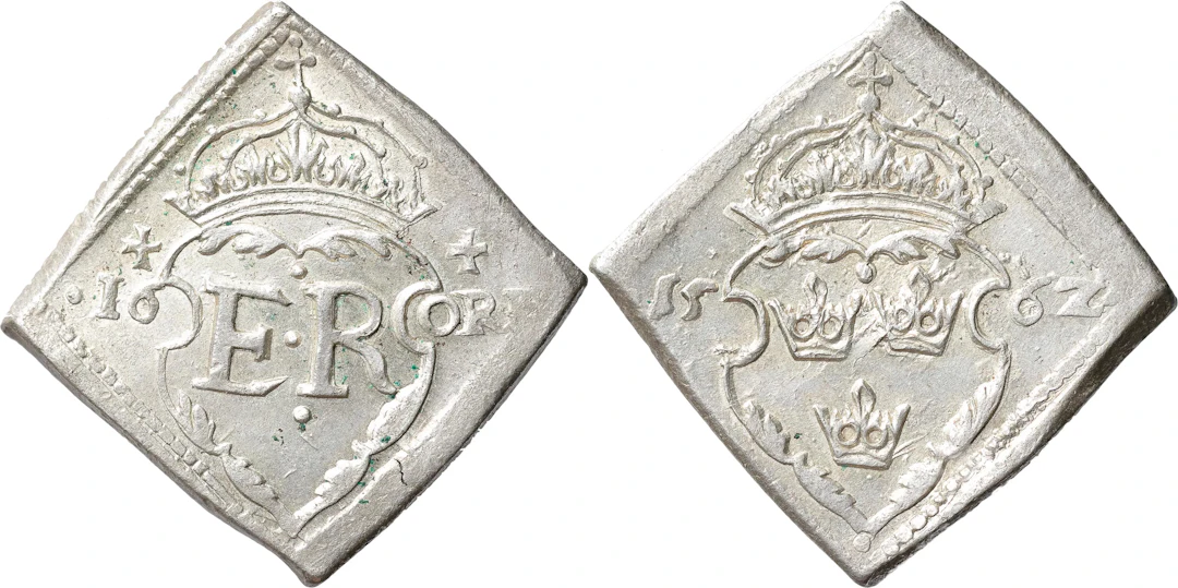 ERIK XIV (1560-1568). STOCKHOLM. 16 öre 1562