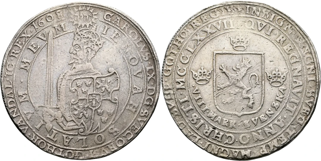 KARL IX (1604-1611). 8 mark 1608