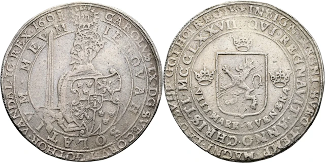 KARL IX (1604-1611). 8 mark 1608
