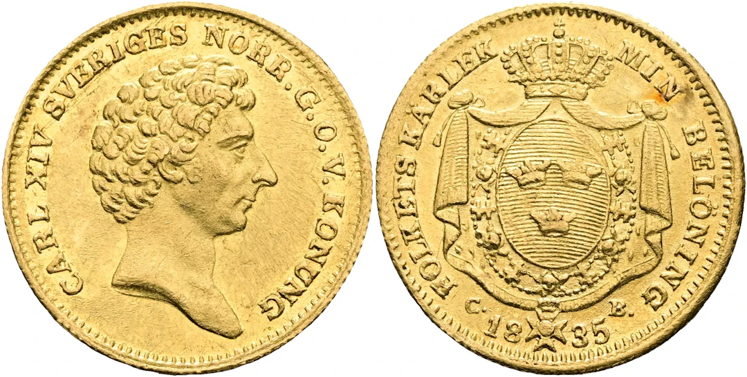 KARL XIV JOHAN (1818-1844). Dukat 1835
