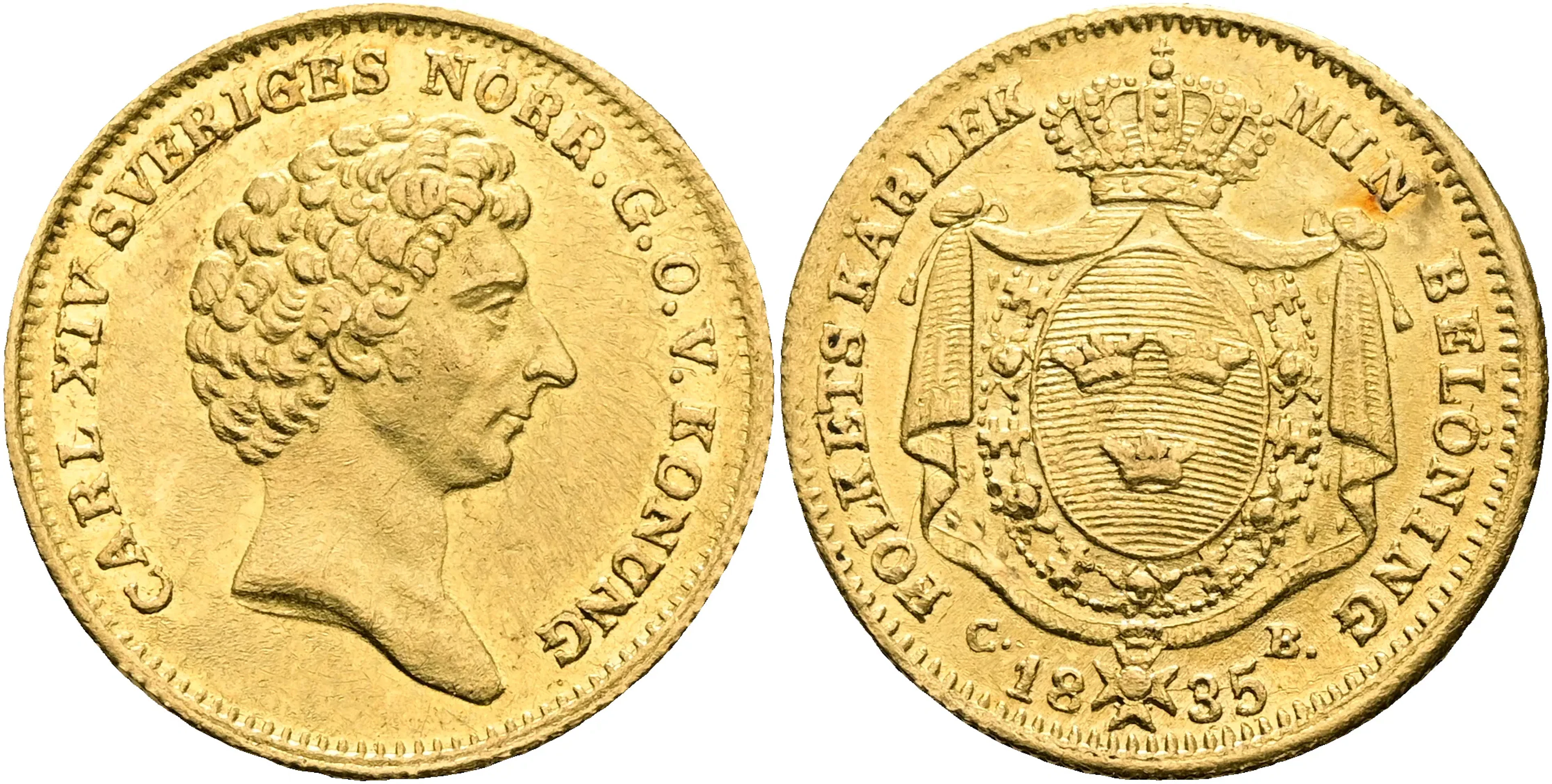 KARL XIV JOHAN (1818-1844). Dukat 1835