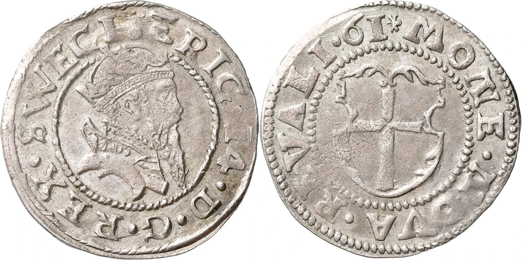 ERIK XIV (1560-1568). REVAL. Ferding 1561