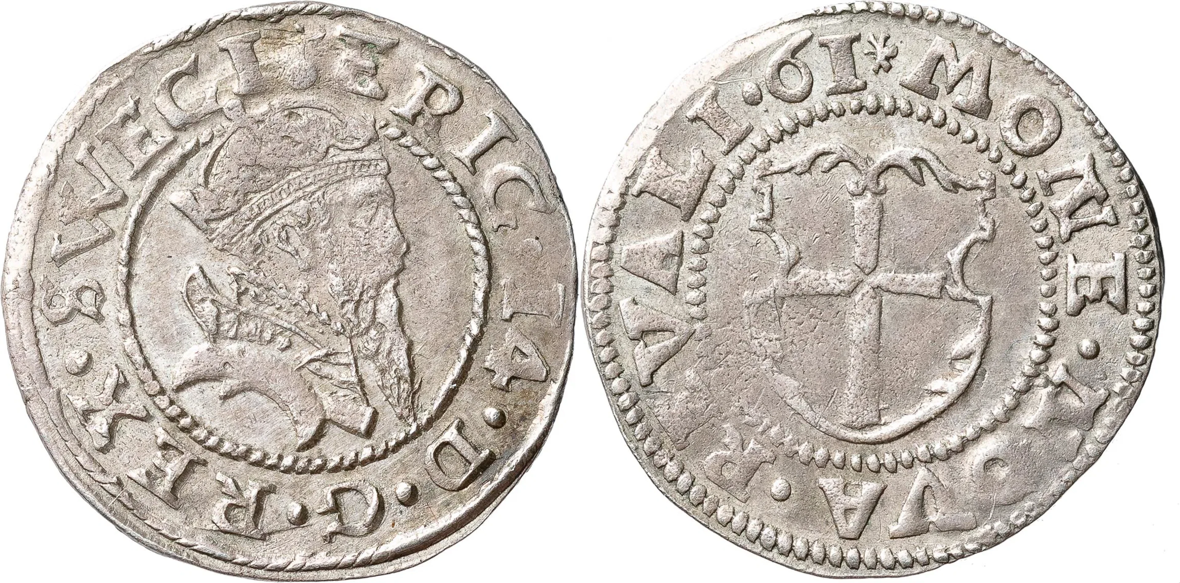 ERIK XIV (1560-1568). REVAL. Ferding 1561