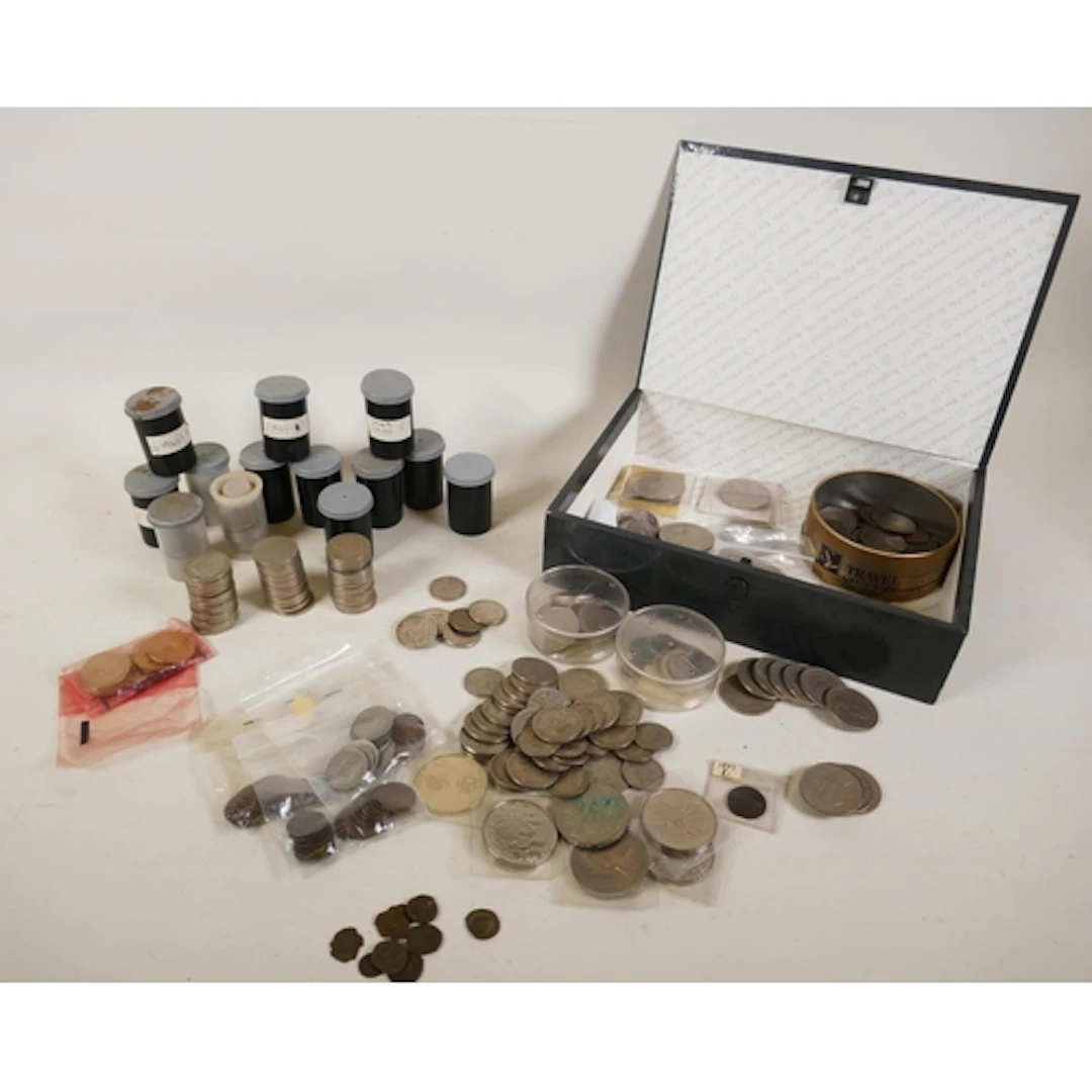 A collection of assorted British coinage, mostly C20th