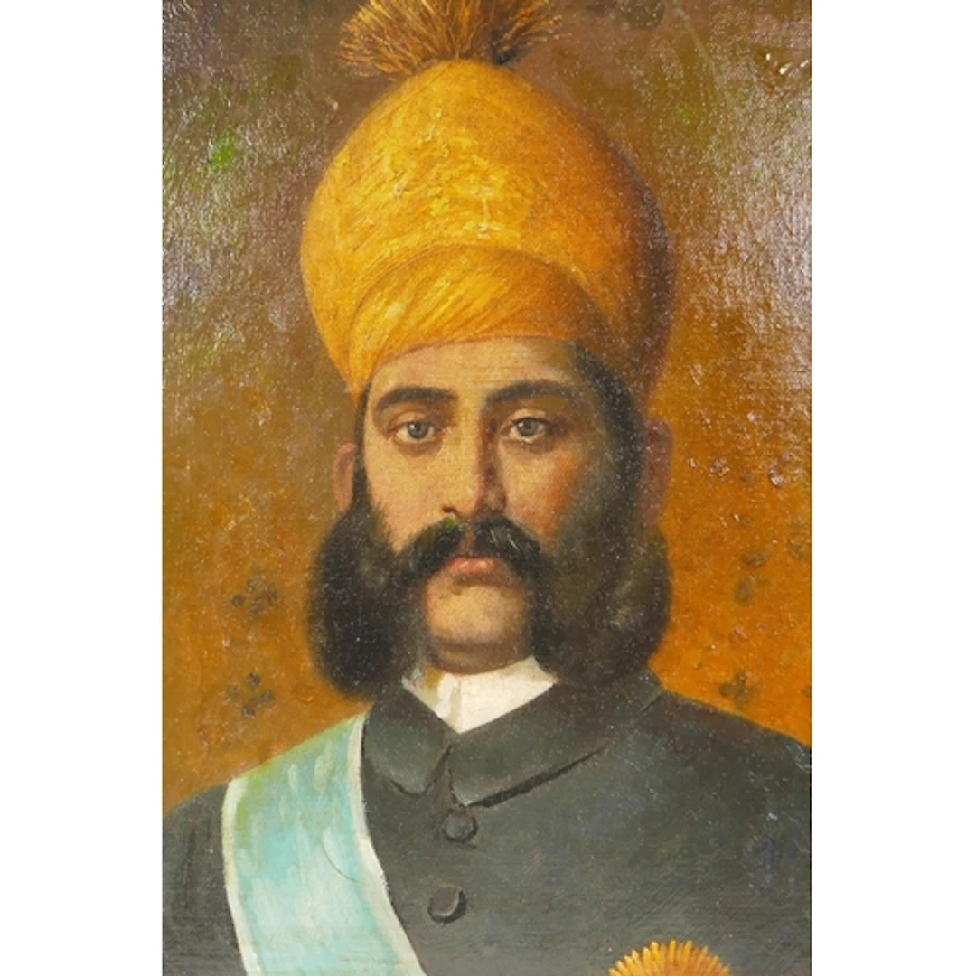 Indian School, portrait of Nizam of Hyderabad, monogrammed, ...