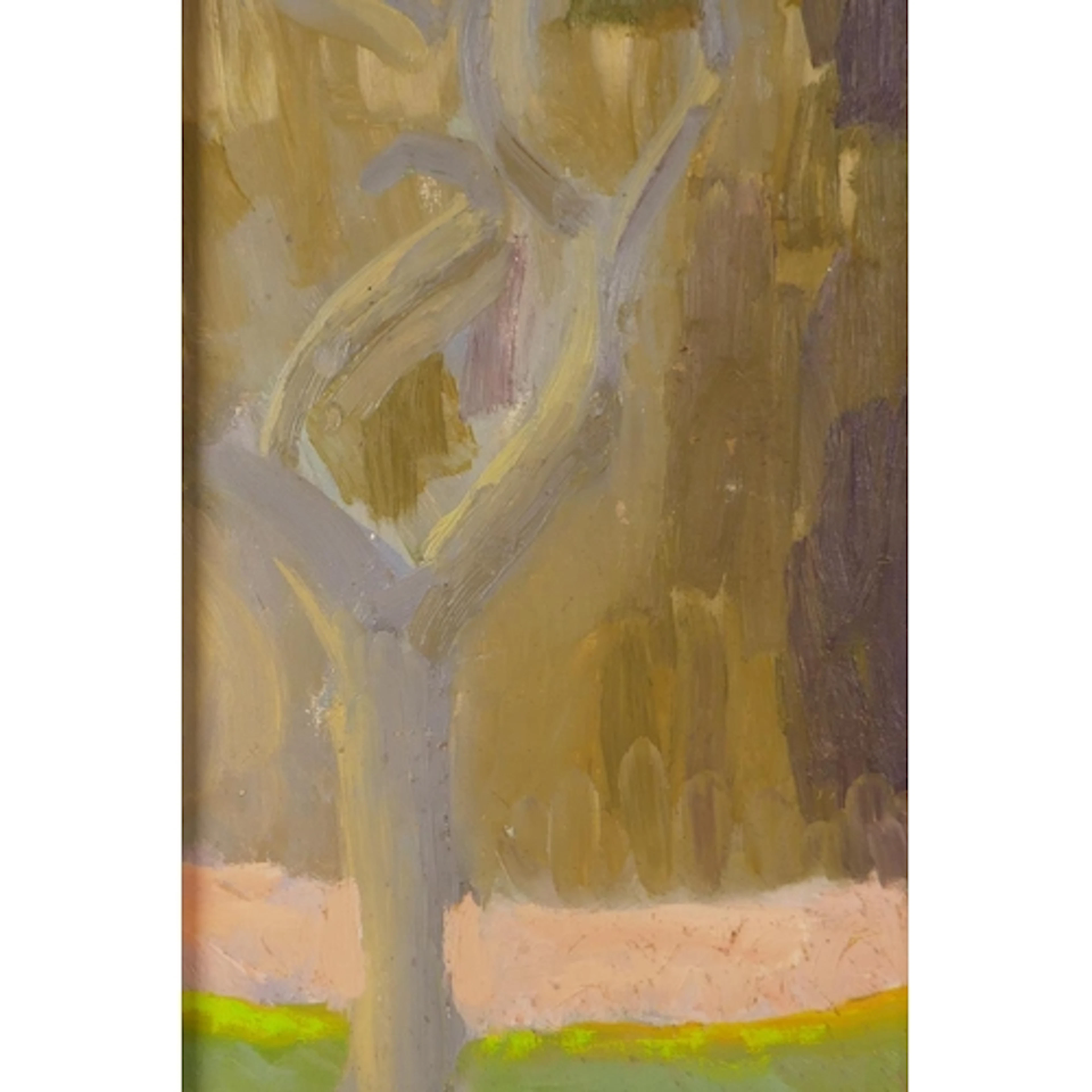 Abstract landscape, inscribed Hayman, oil on board, 34 x 19c...