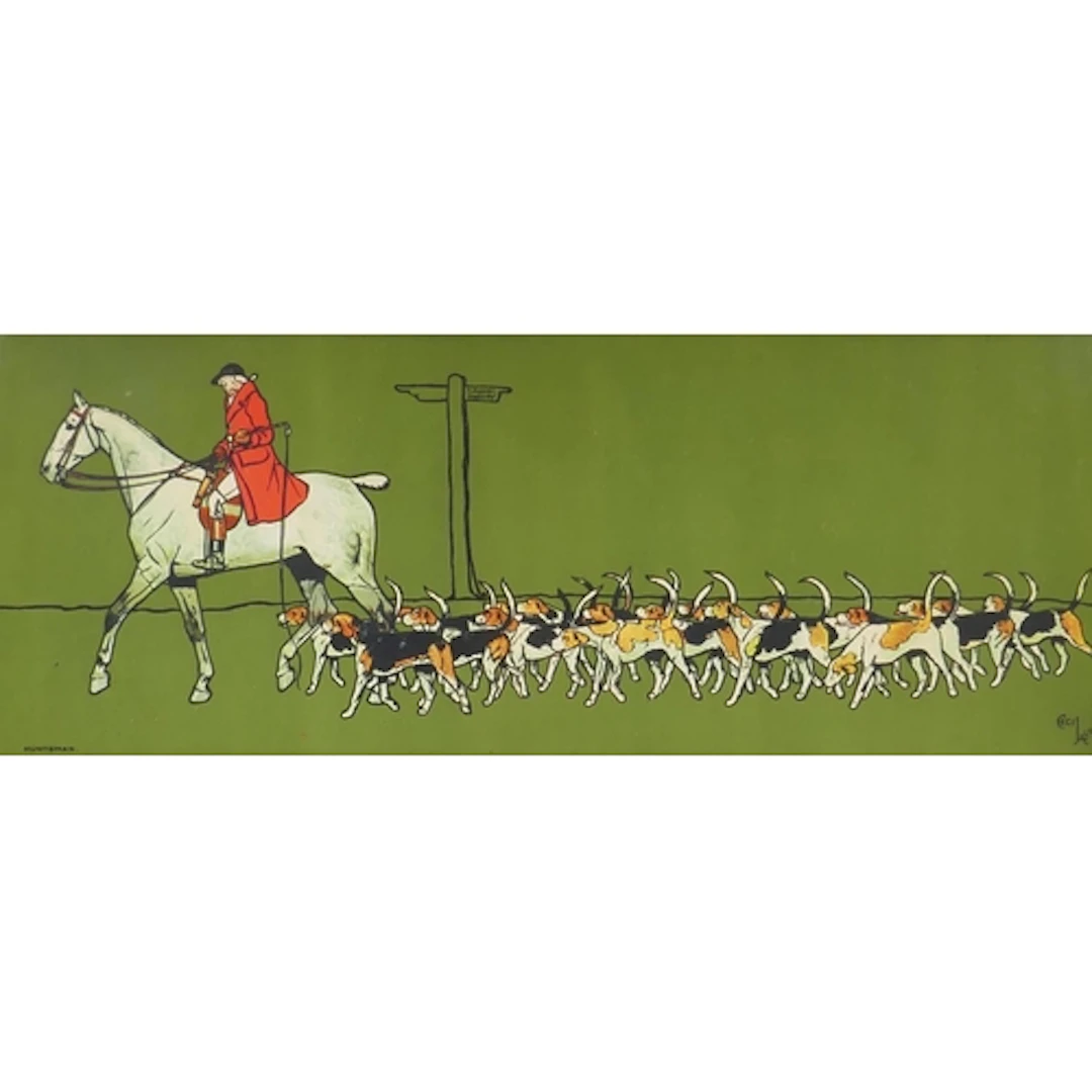 Cecil Aldin, (British, 1870-1935), The Huntsman, chromolitho...
