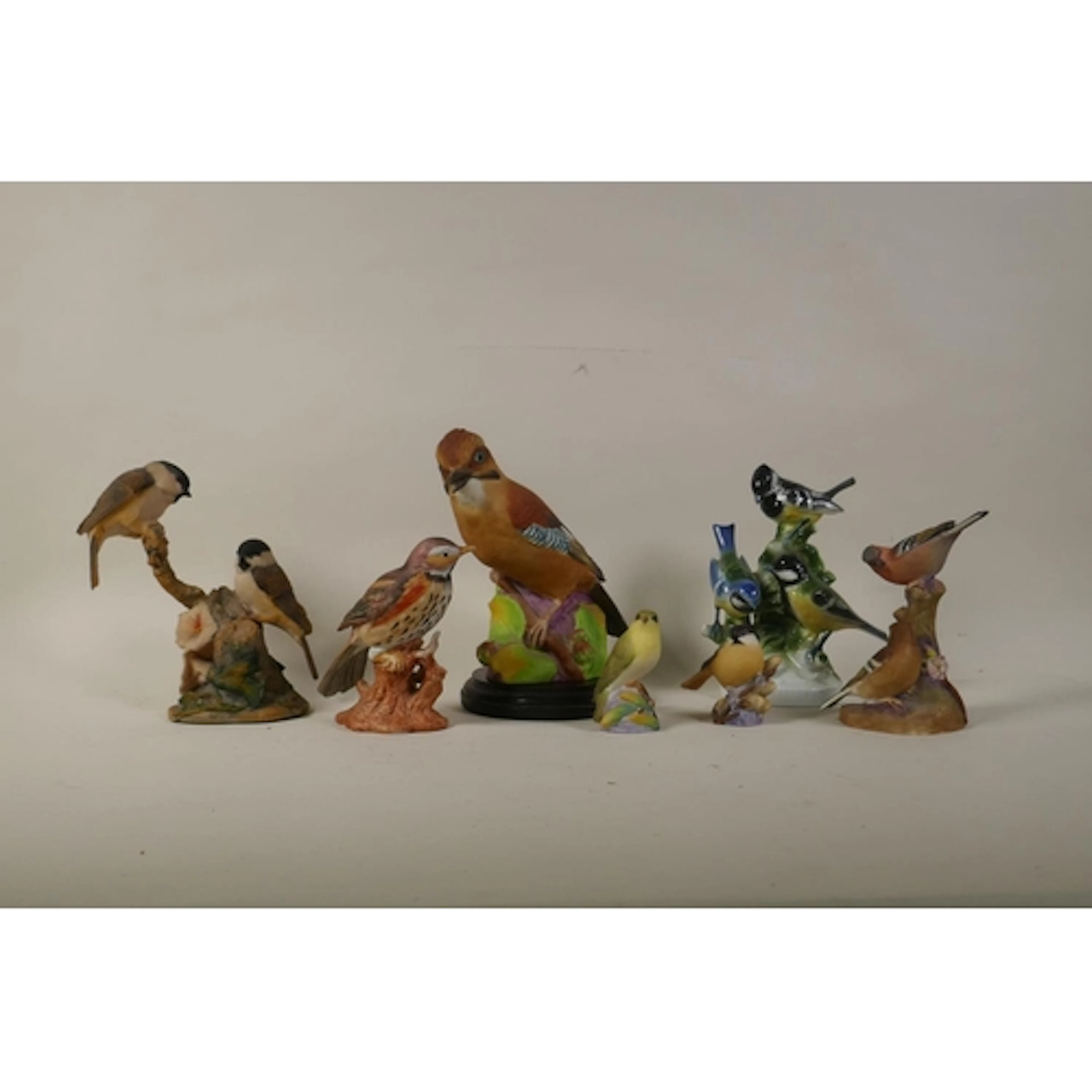 Royal Worcester figure of birds, Jay, No.3248, 16.5cm, Chaff...