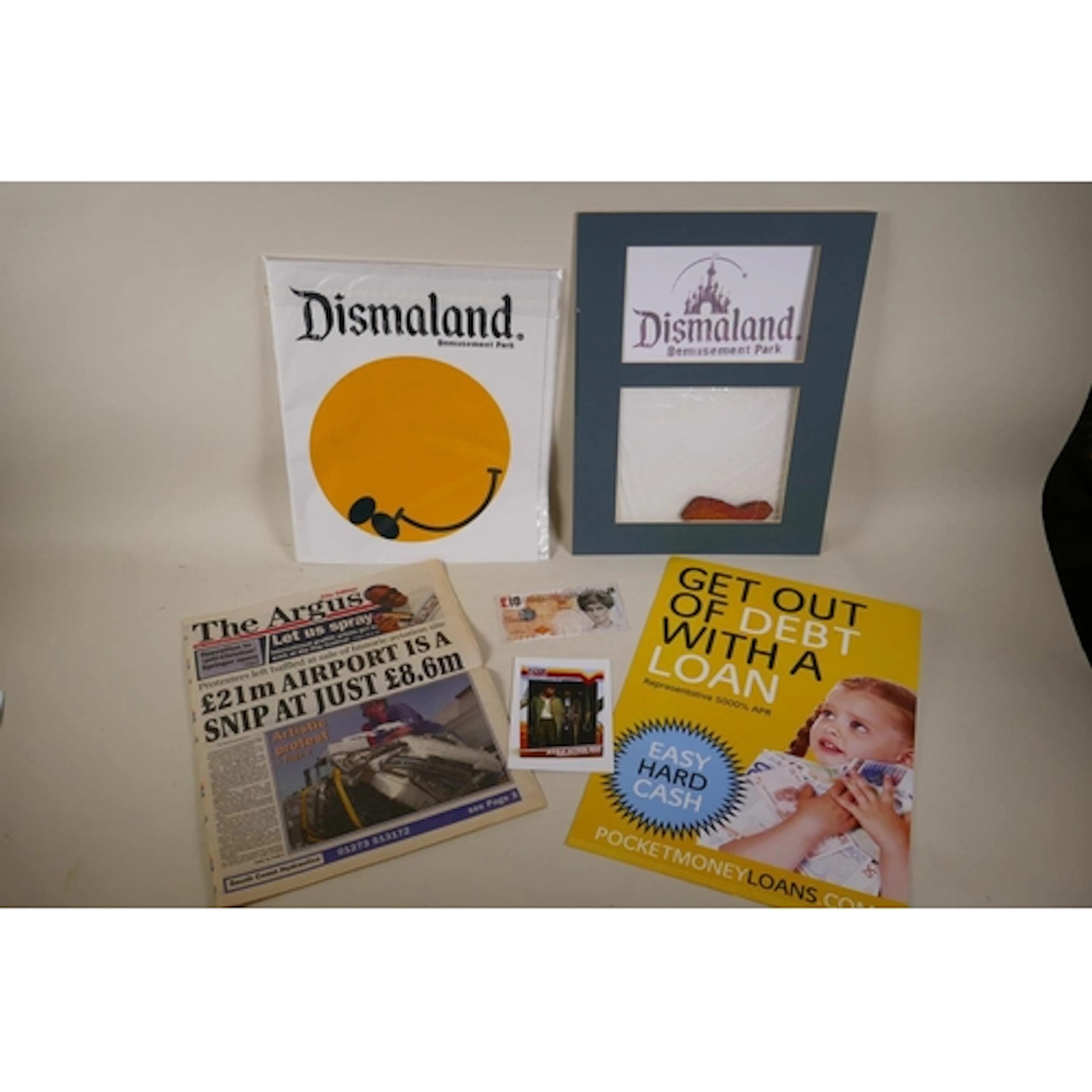 After Banksy, a quantity of Dismaland related items to inclu...