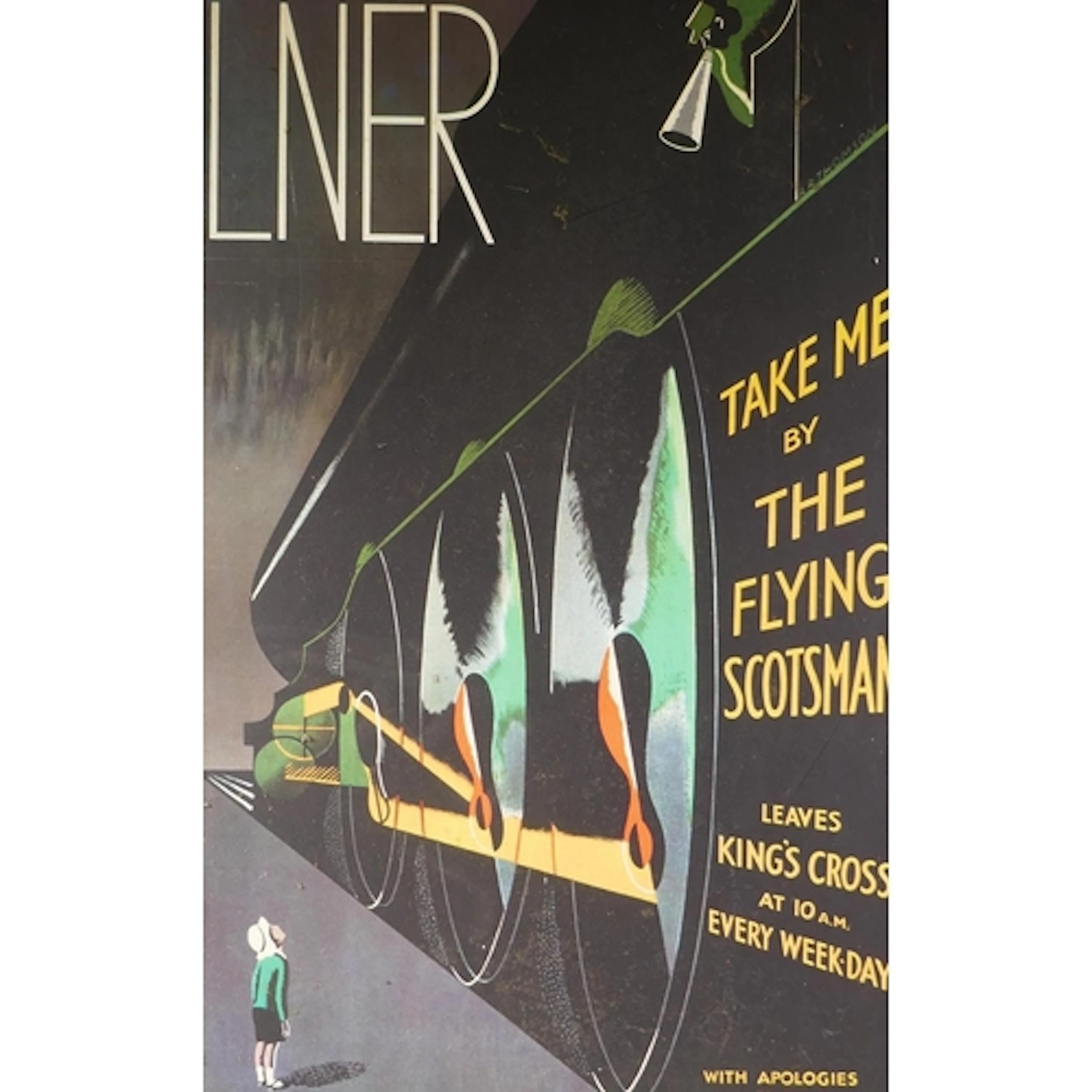 A framed vintage print of the LNER poster 'Take me by the Fl...