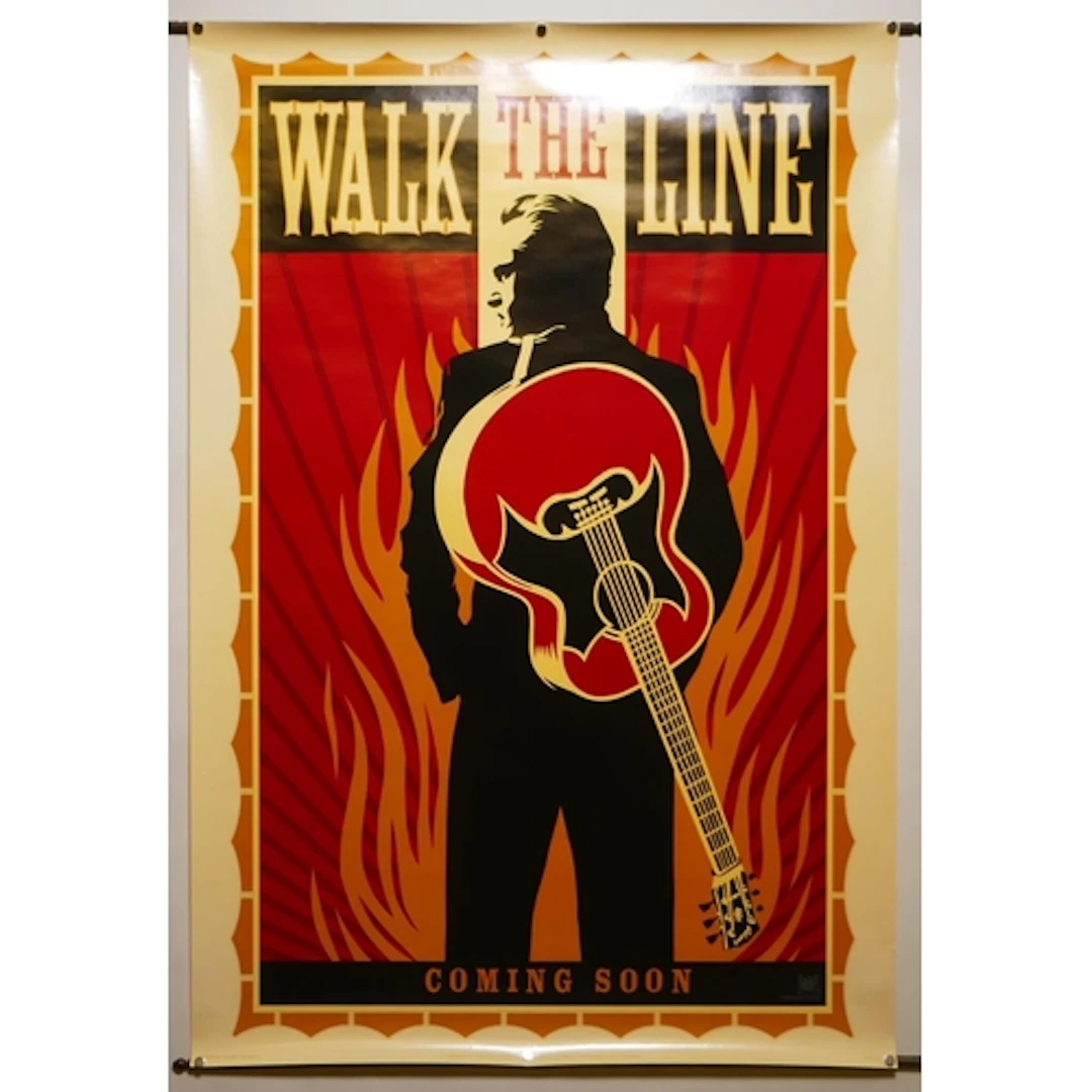 Walk the Line, 2005, UK 1 Sheet Teaser Poster, Shepard Faire...