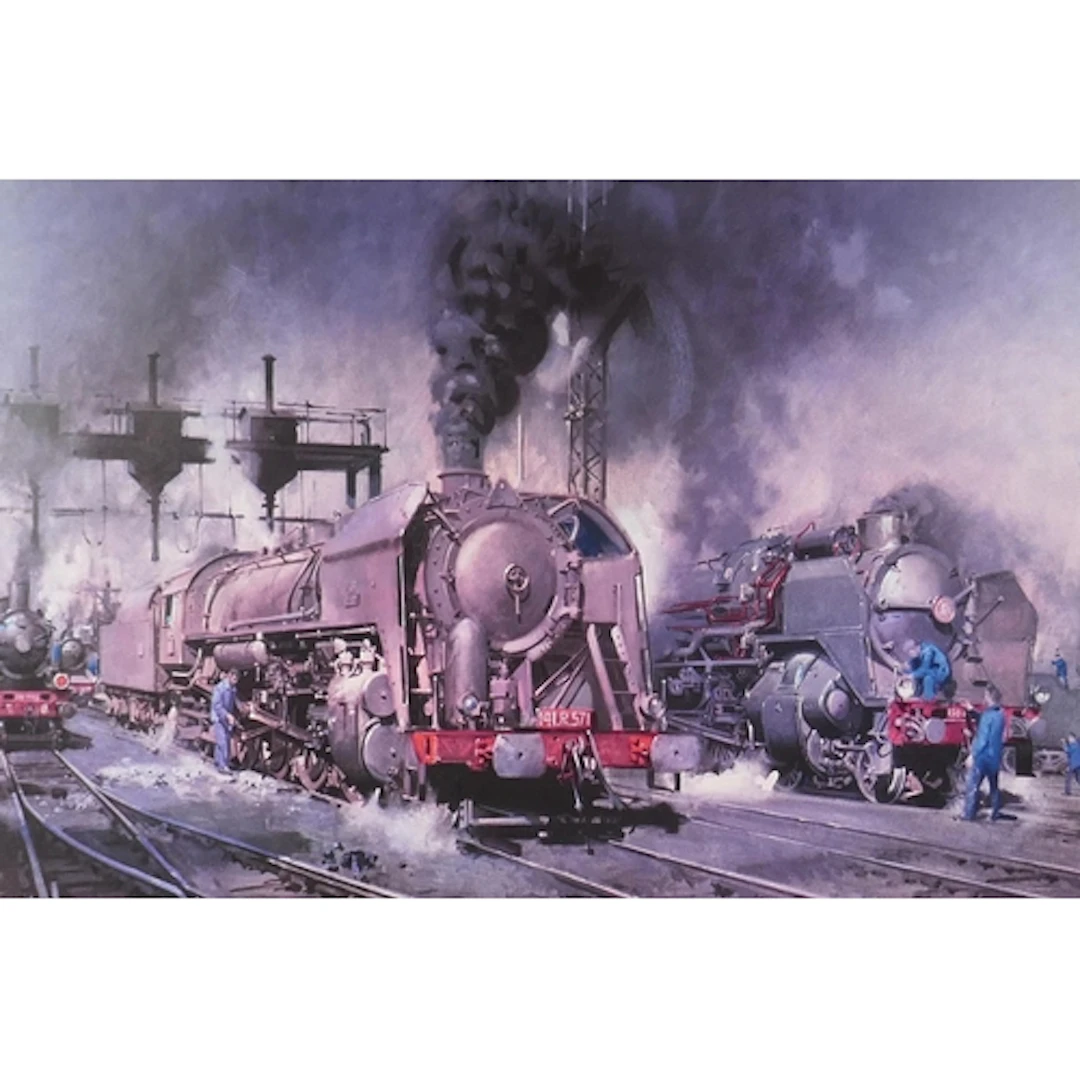 After Terence Cuneo, (British, 1907-1996), Stabling for Gian...