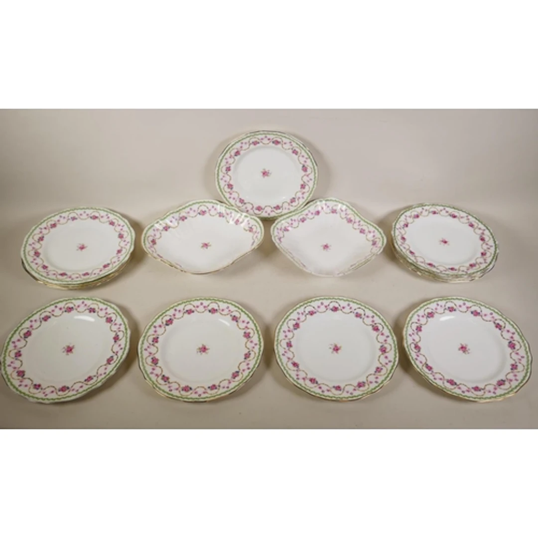 An early C20th 'Bistro' Bishop & Stonier porcelain part ...