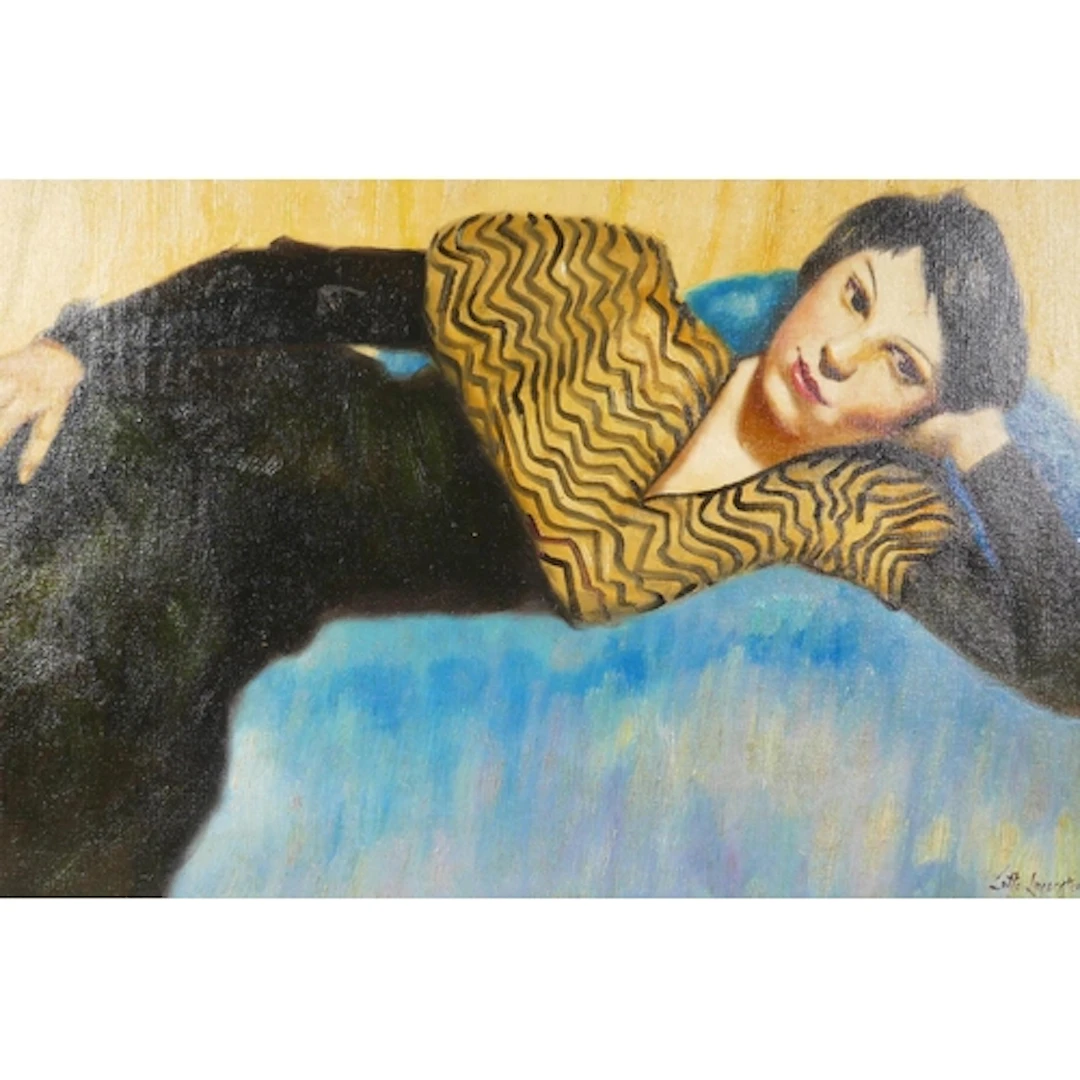 After Lotte Laserstein, (German-Swedish, 1898-1993), Girl Ly...